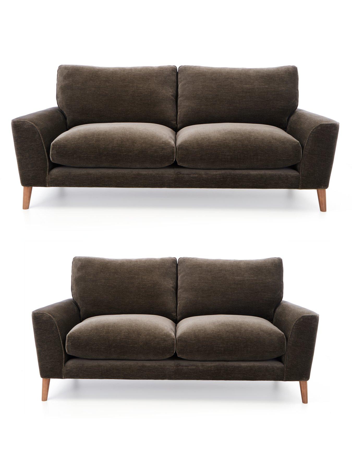 The Very Collection Astrid 3 + 2 Seater Fabric Sofa Set (Buy  &  SAVE!) - Made in the UK