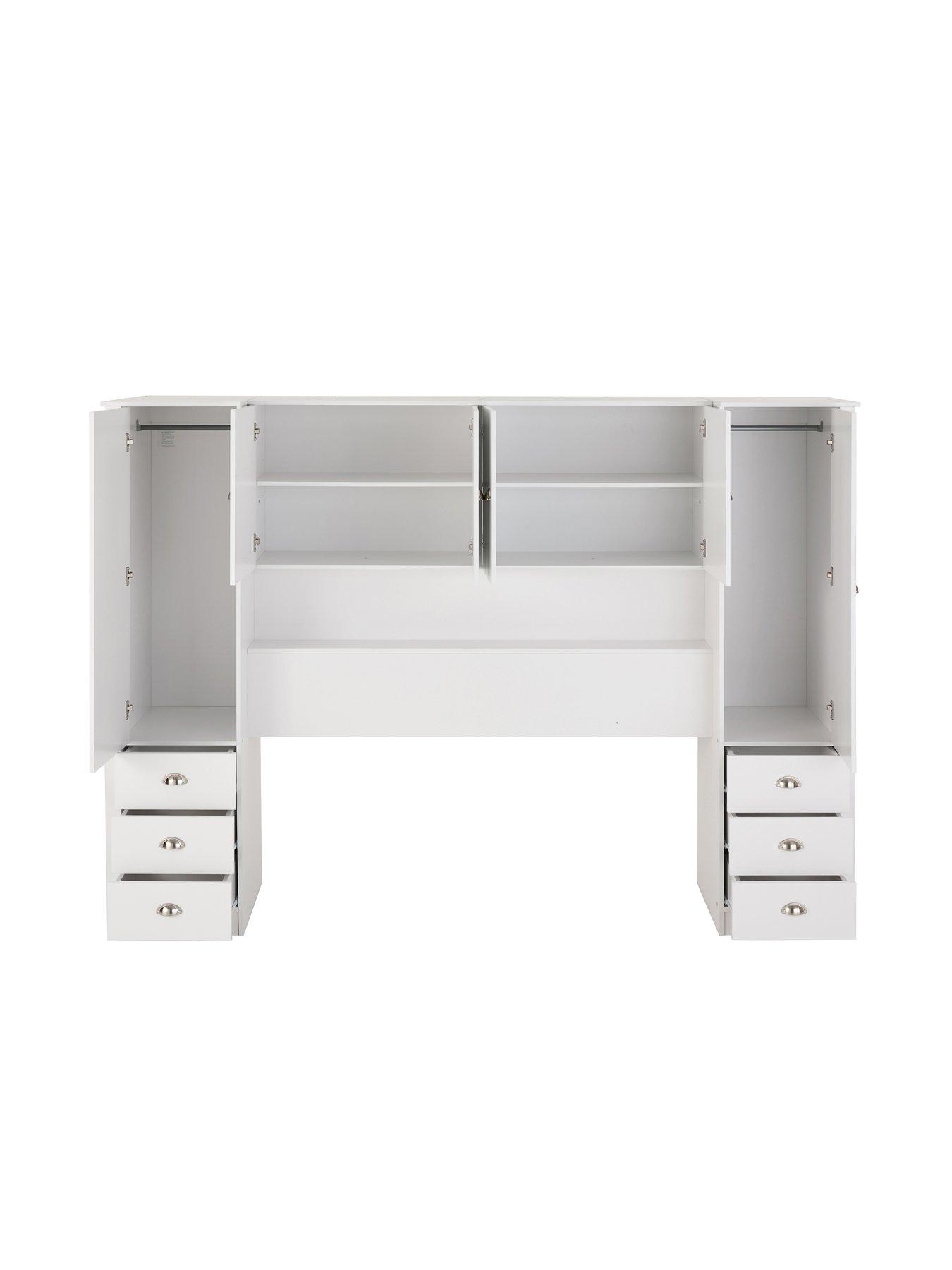  image of very-home-atlanta-overbed-storage-unit-white