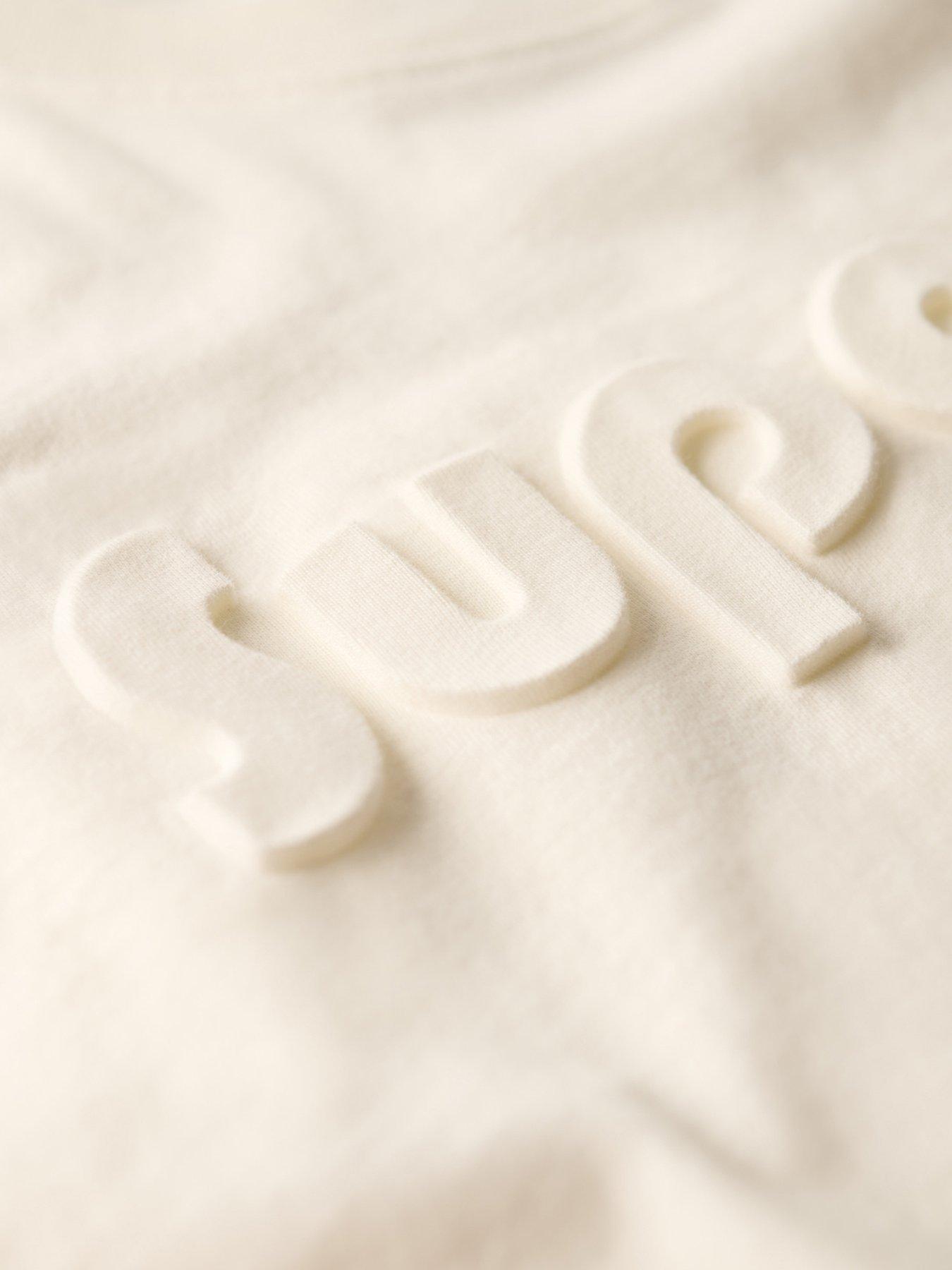  image of superdry-embossed-logo-relaxed-t-shirt-white
