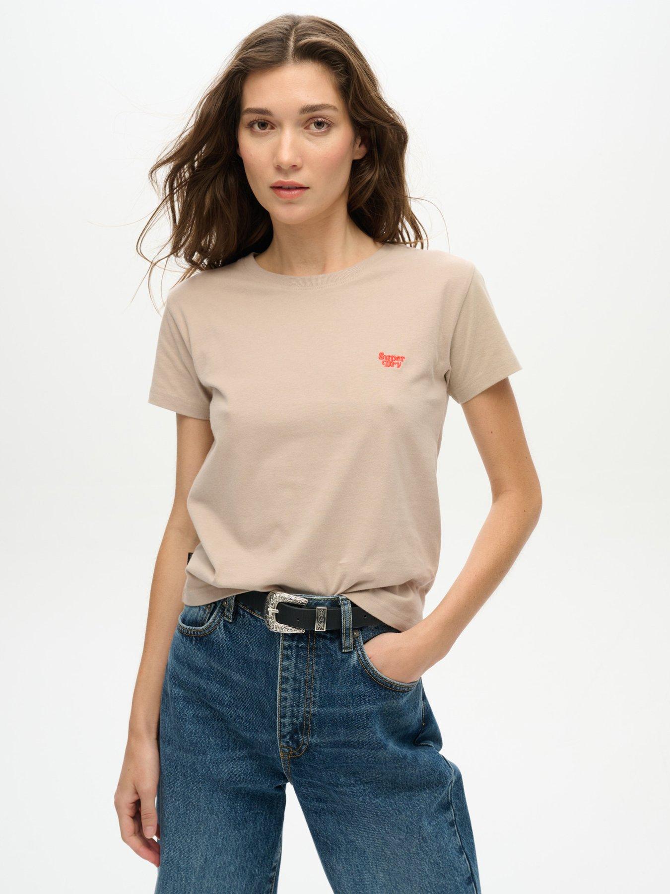 undefined Essential Logo Fitted T-Shirt - Grey