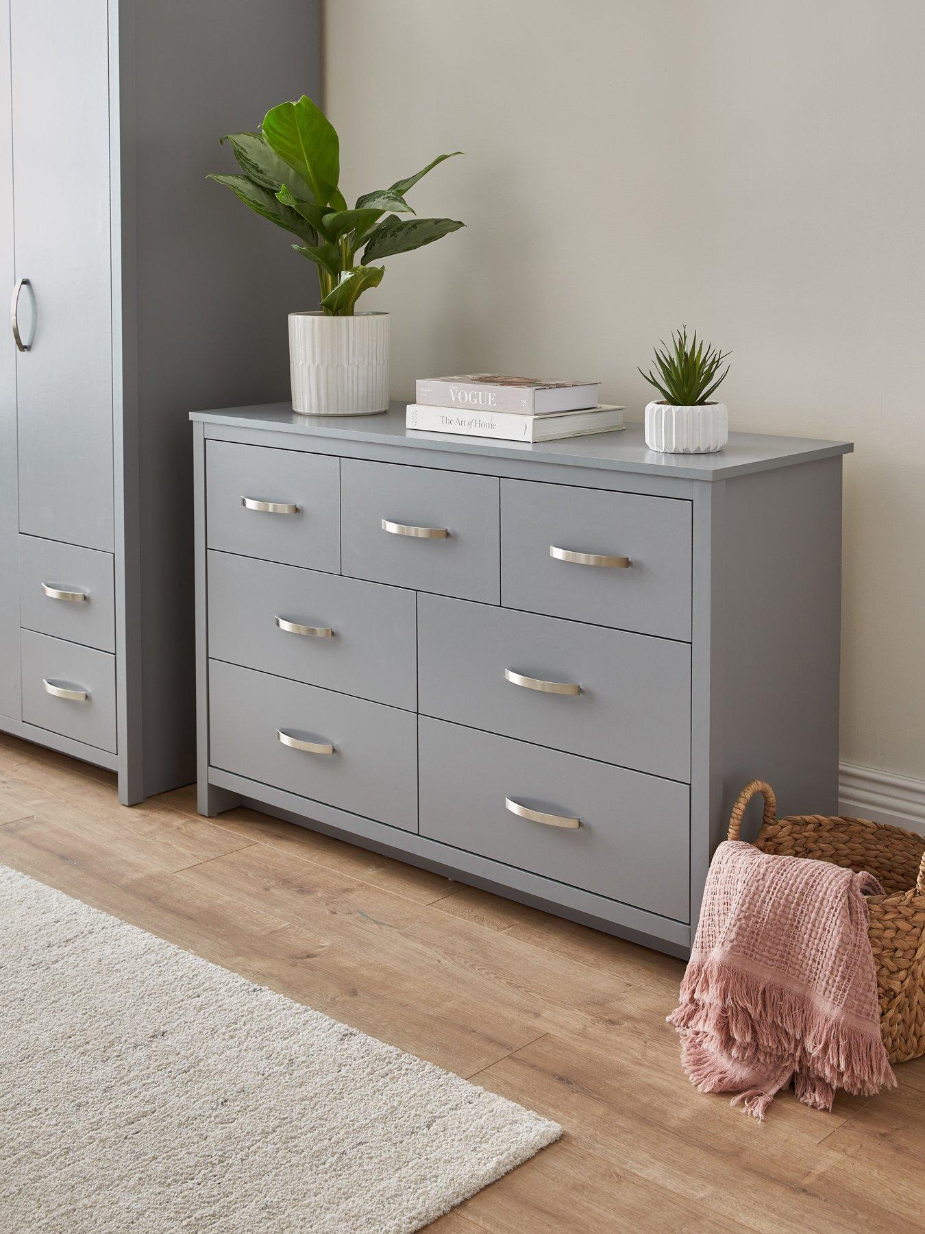 Chest Of Drawers | Grey | Home & Garden