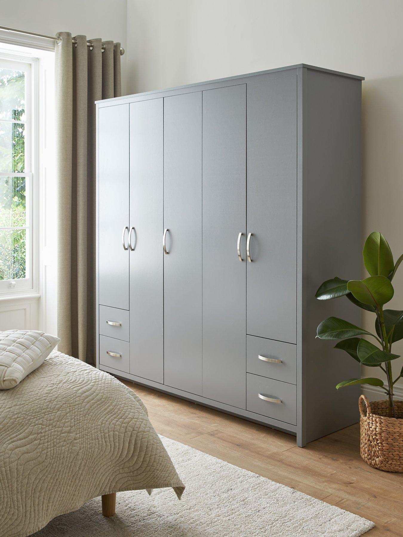 Very Home Ely 5 Door, 4 Drawer Wardrobe