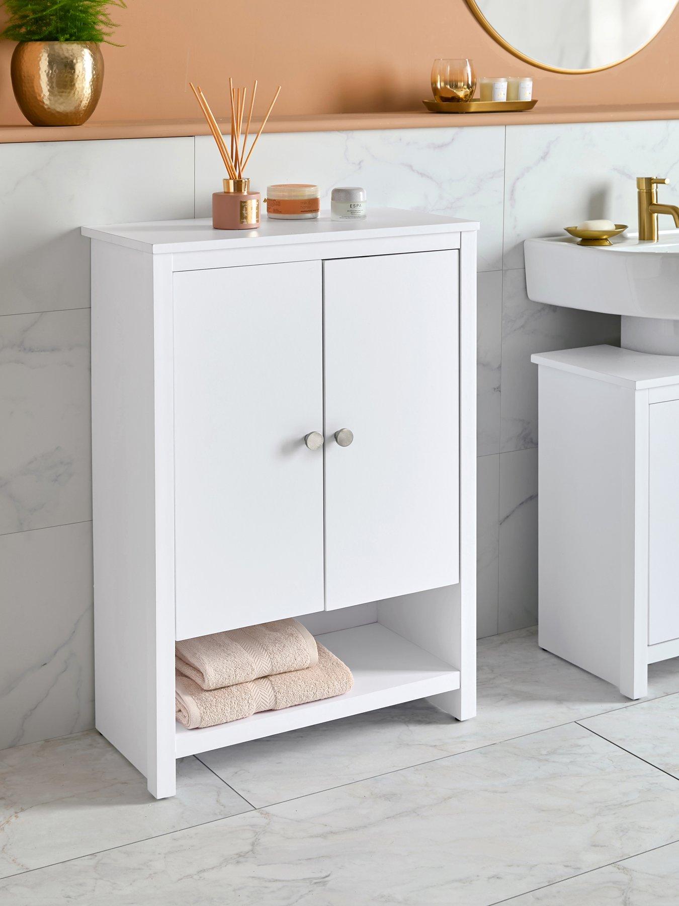 Image 1 of 7 of Very Home Bramford Low Bathroom&nbsp; Cabinet - White