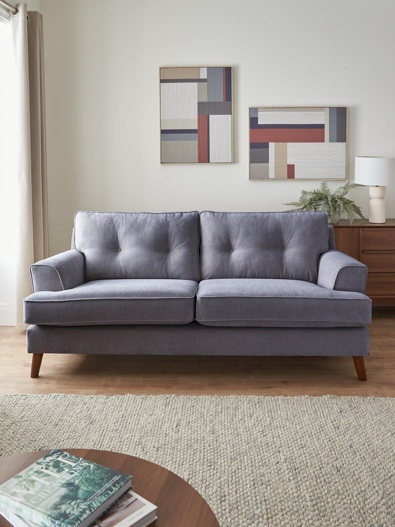 undefined Malmo 4 Seater Fabric Sofa - Made in the UK