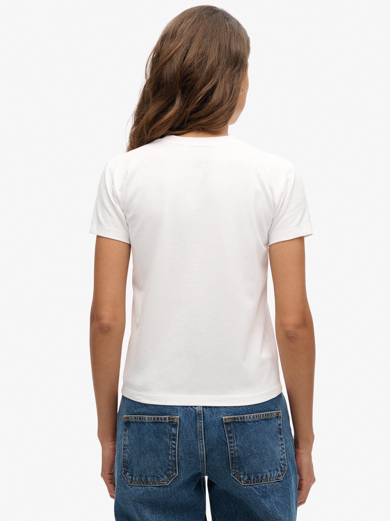  image of superdry-sport-luxe-graphic-fitted-t-shirt-white