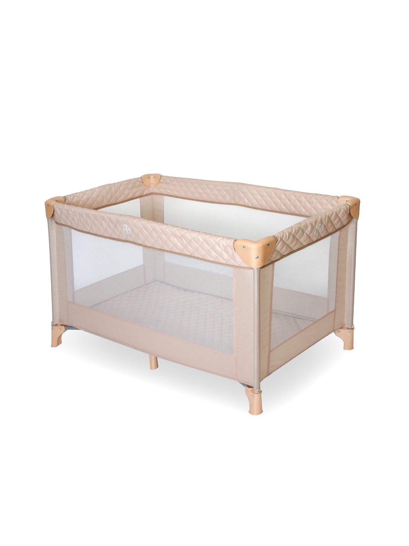 Image 1 of 8 of My Babiie Blush Quilted Travel Cot