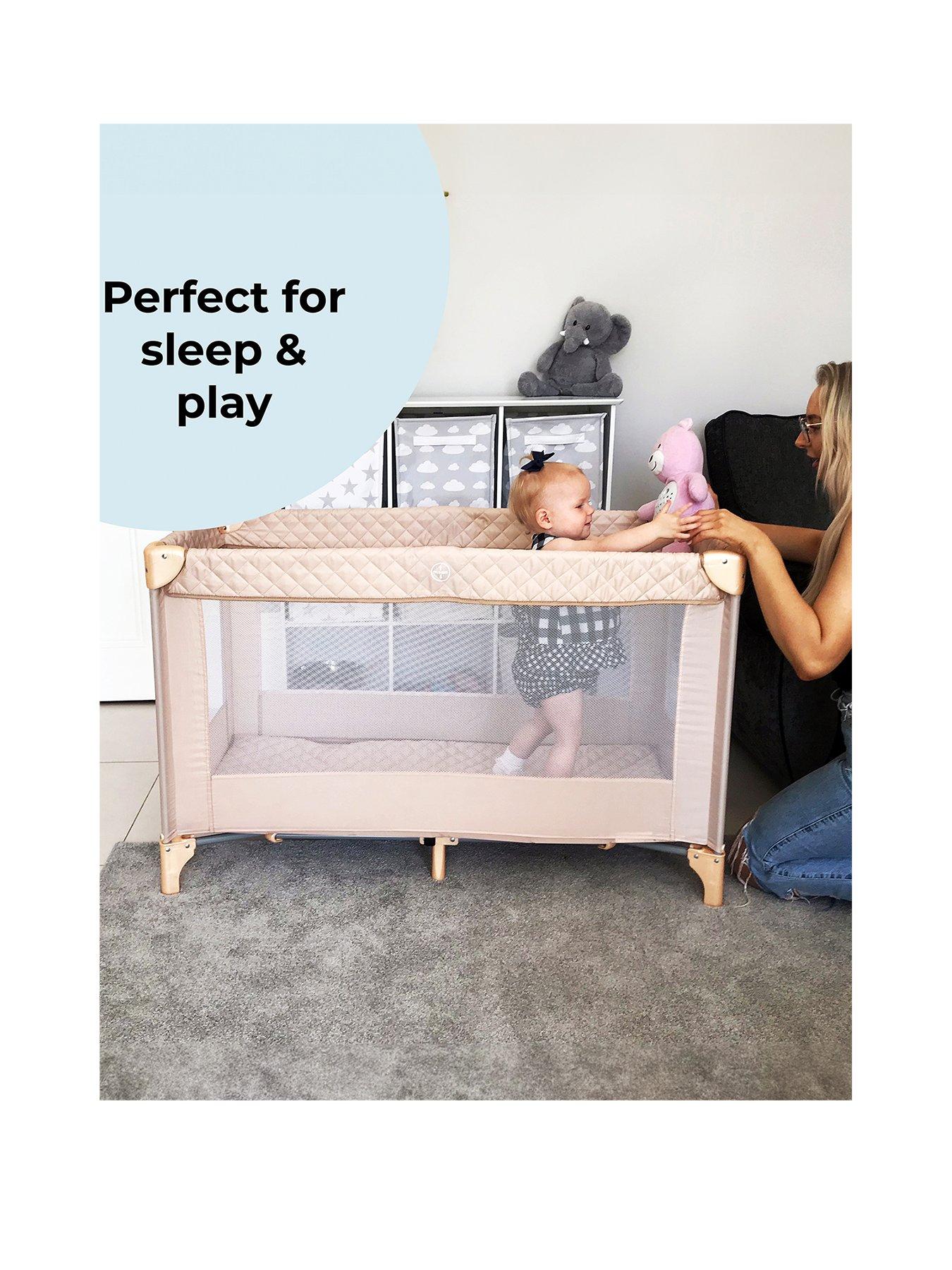 Image 2 of 8 of My Babiie Blush Quilted Travel Cot