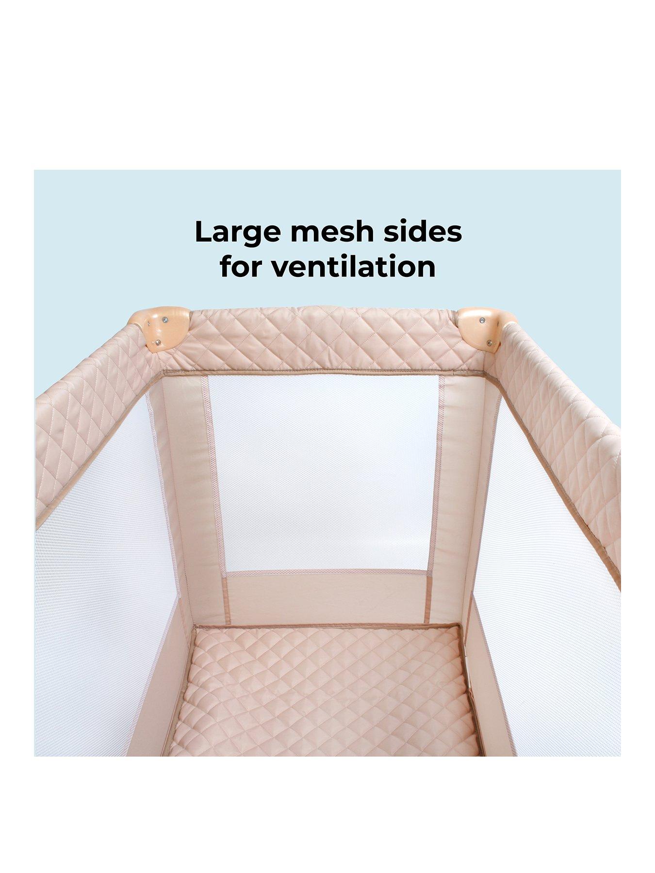Image 3 of 8 of My Babiie Blush Quilted Travel Cot