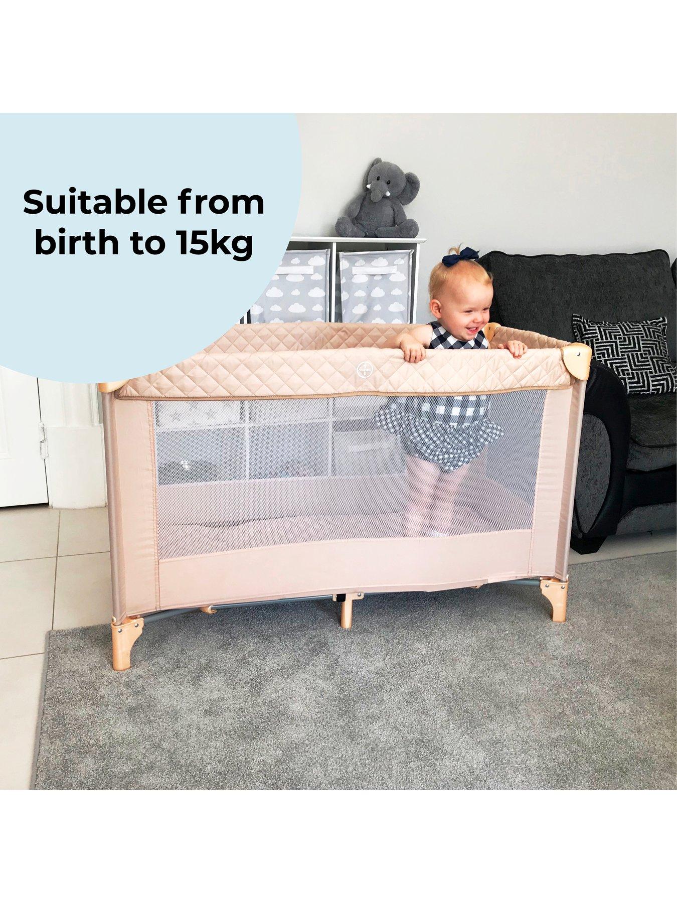 Image 6 of 8 of My Babiie Blush Quilted Travel Cot