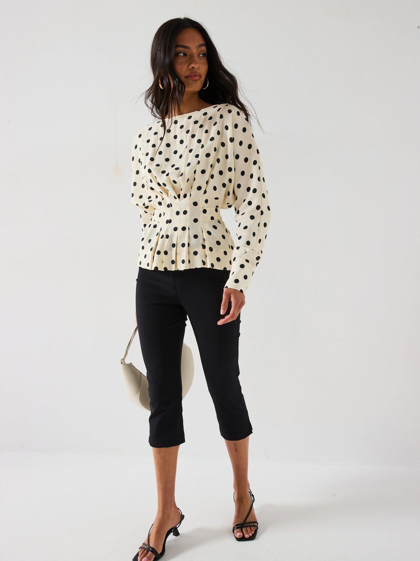 v-by-very-pintuck-polka-dot-blouse