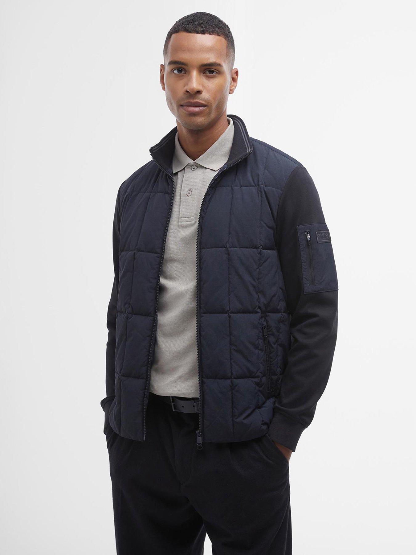 undefined Otto Baffle Quilt Hybrid Zip Jacket - Black