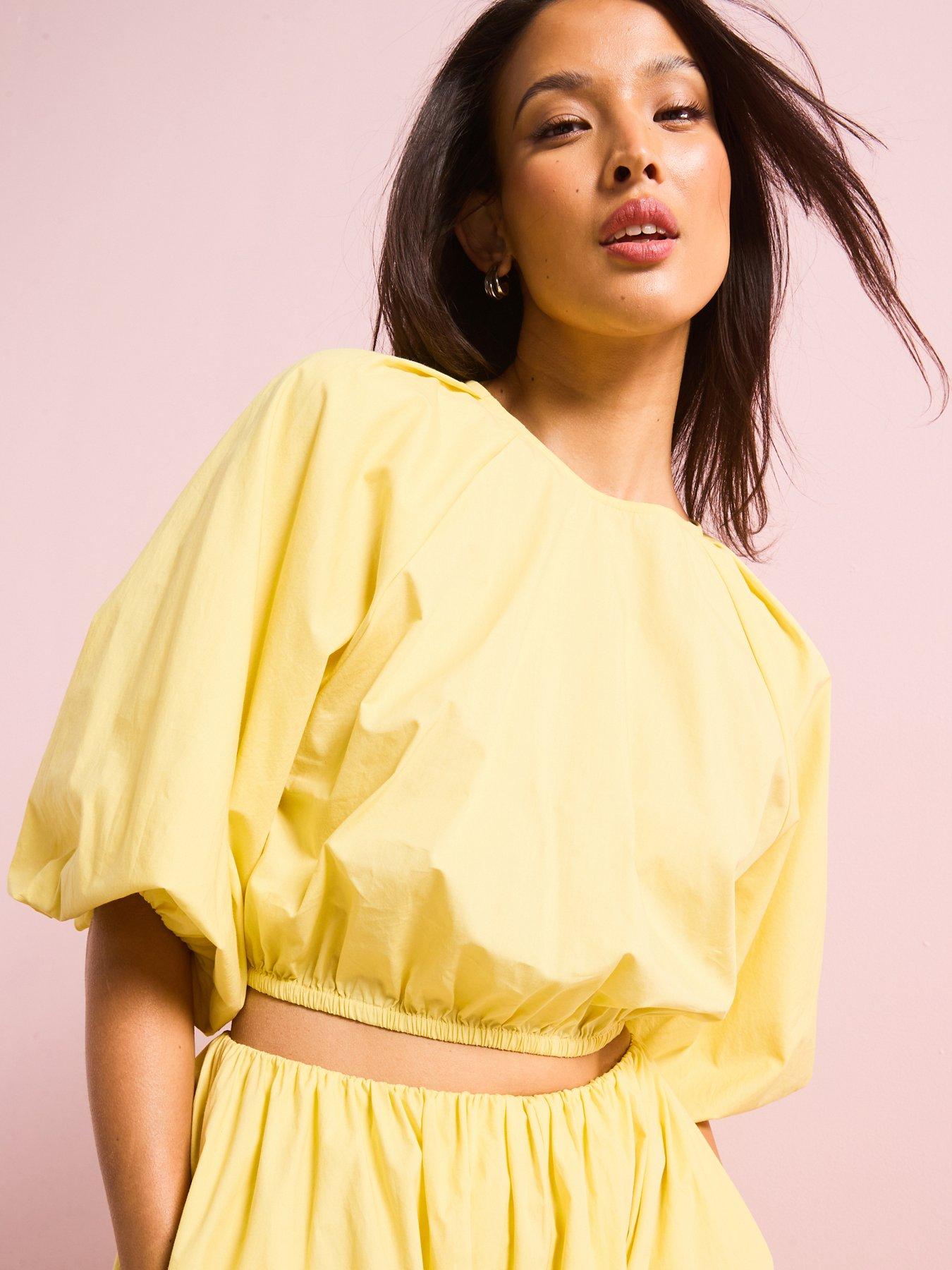 V by Very Cotton Puff Sleeve Blouse Co-ord