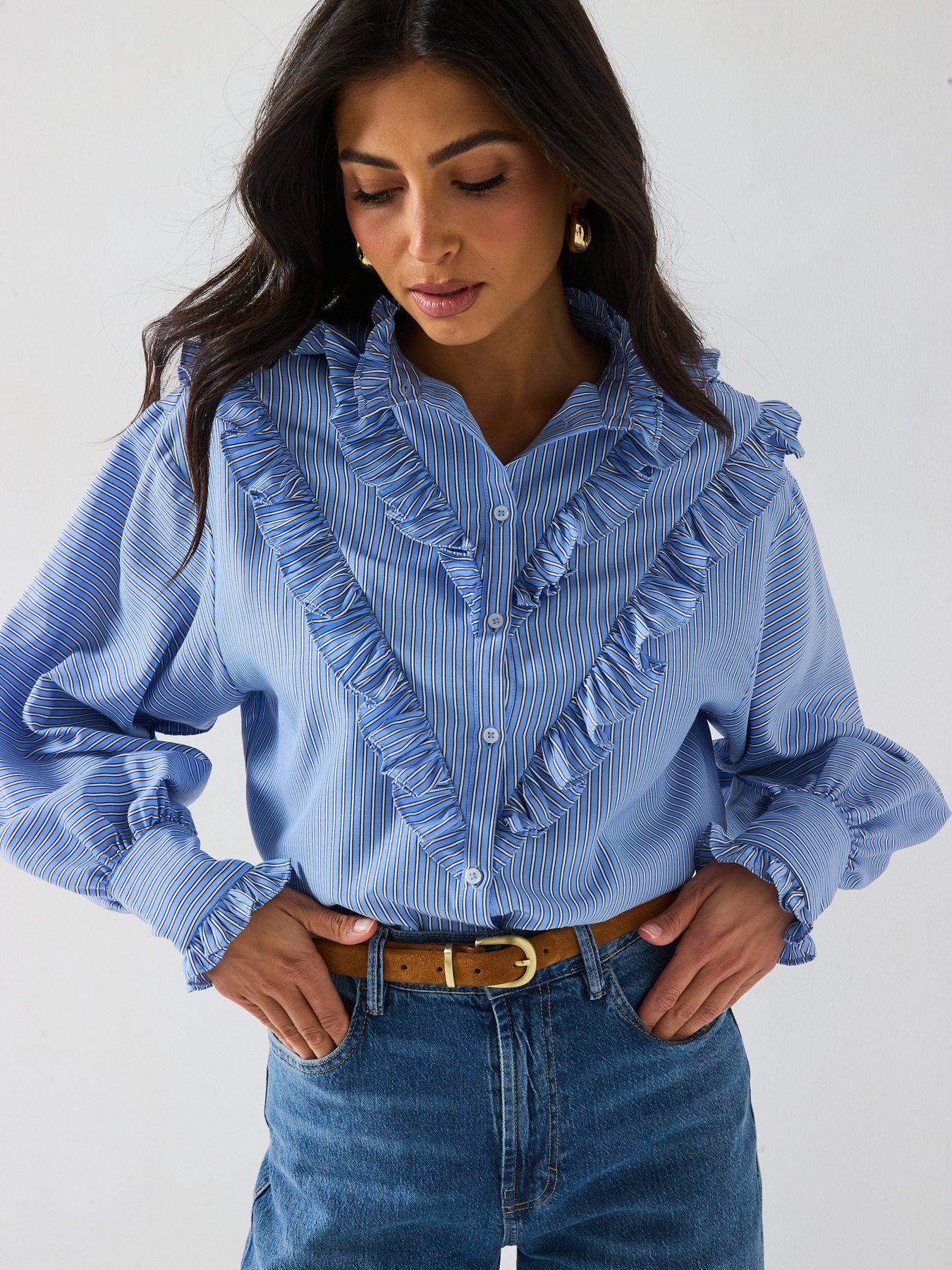 v-by-very-stripe-ruffle-shirt