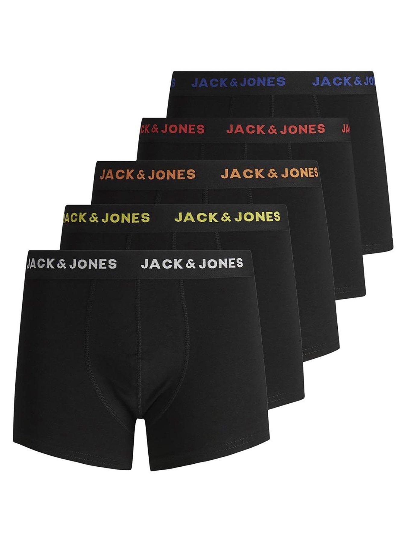 Image 1 of 3 of Jack & Jones Jacblack Friday 5 Pack Trunks - Multi