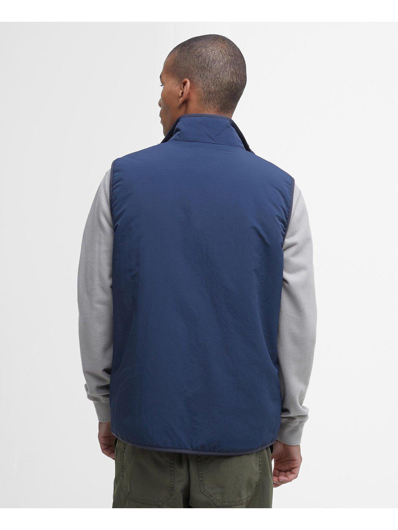 Image 2 of 6 of Barbour Reversible Fleece Gilet - Navy