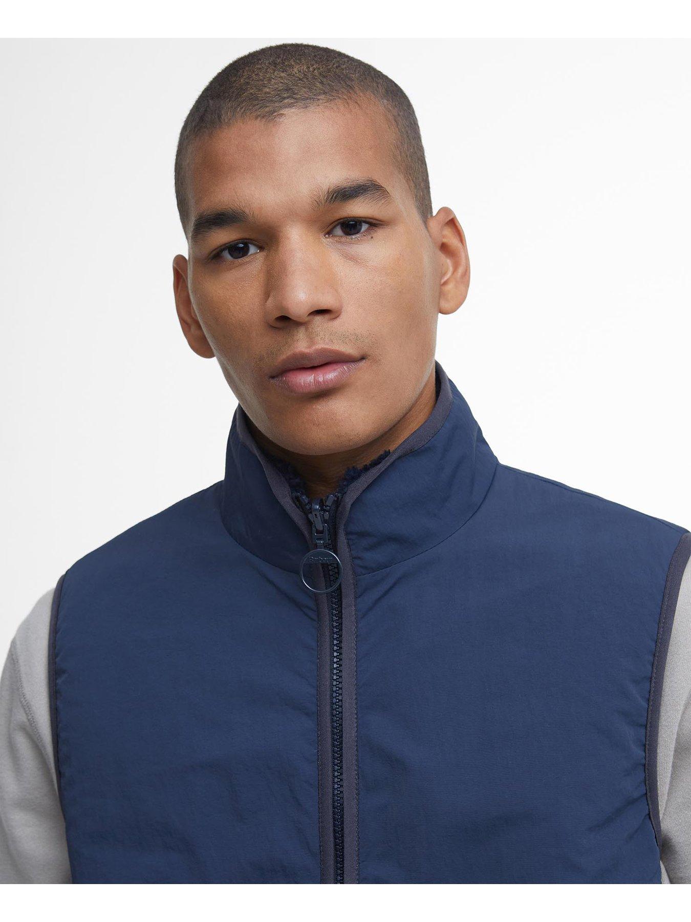 Image 4 of 6 of Barbour Reversible Fleece Gilet - Navy
