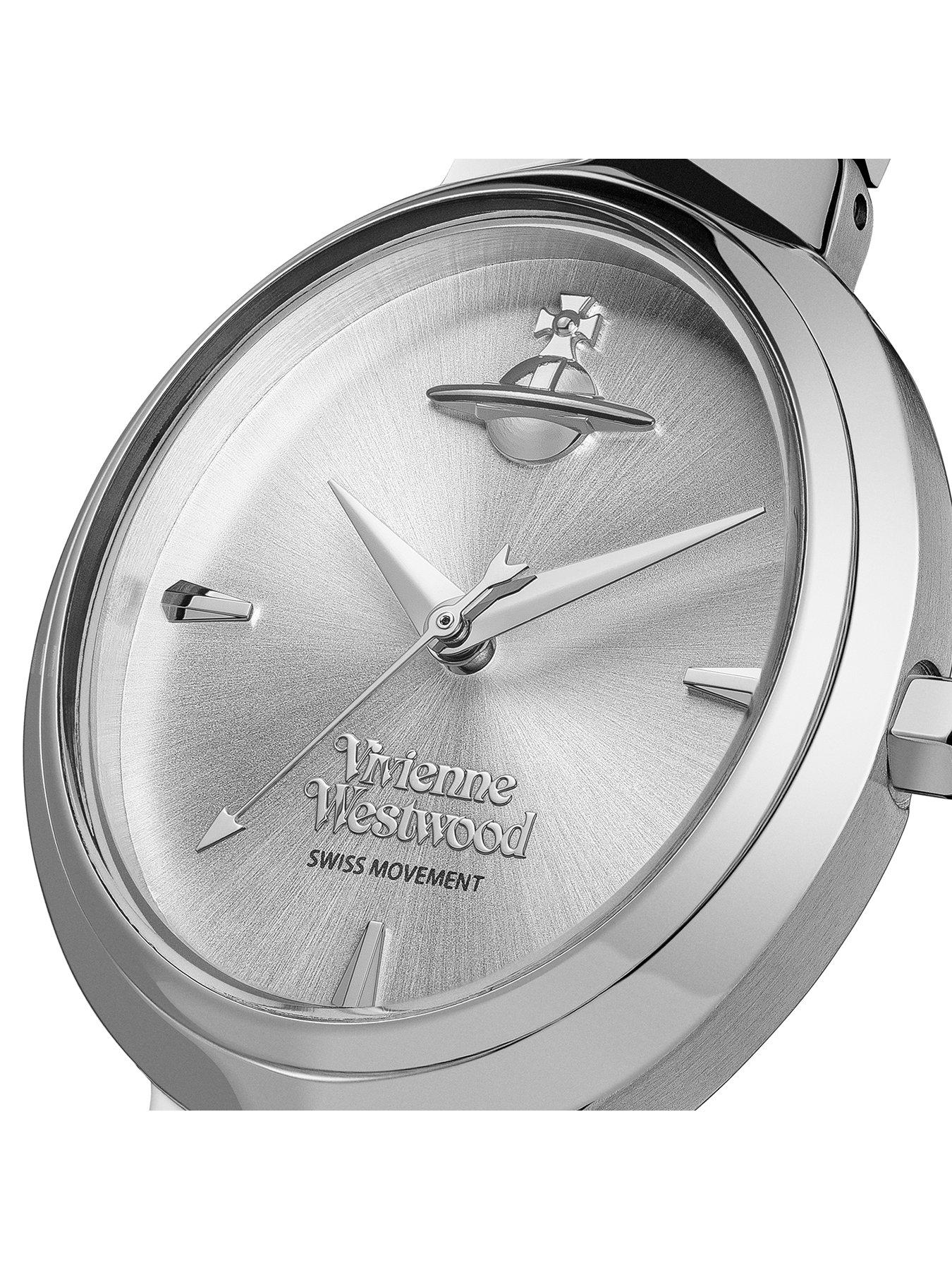Image 2 of 6 of Vivienne Westwood Armour Quartz Watch with Silver Dial and Stainless Steel Bracelet