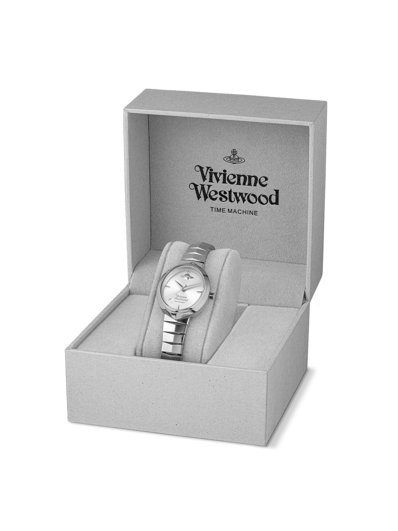 Image 5 of 6 of Vivienne Westwood Armour Quartz Watch with Silver Dial and Stainless Steel Bracelet