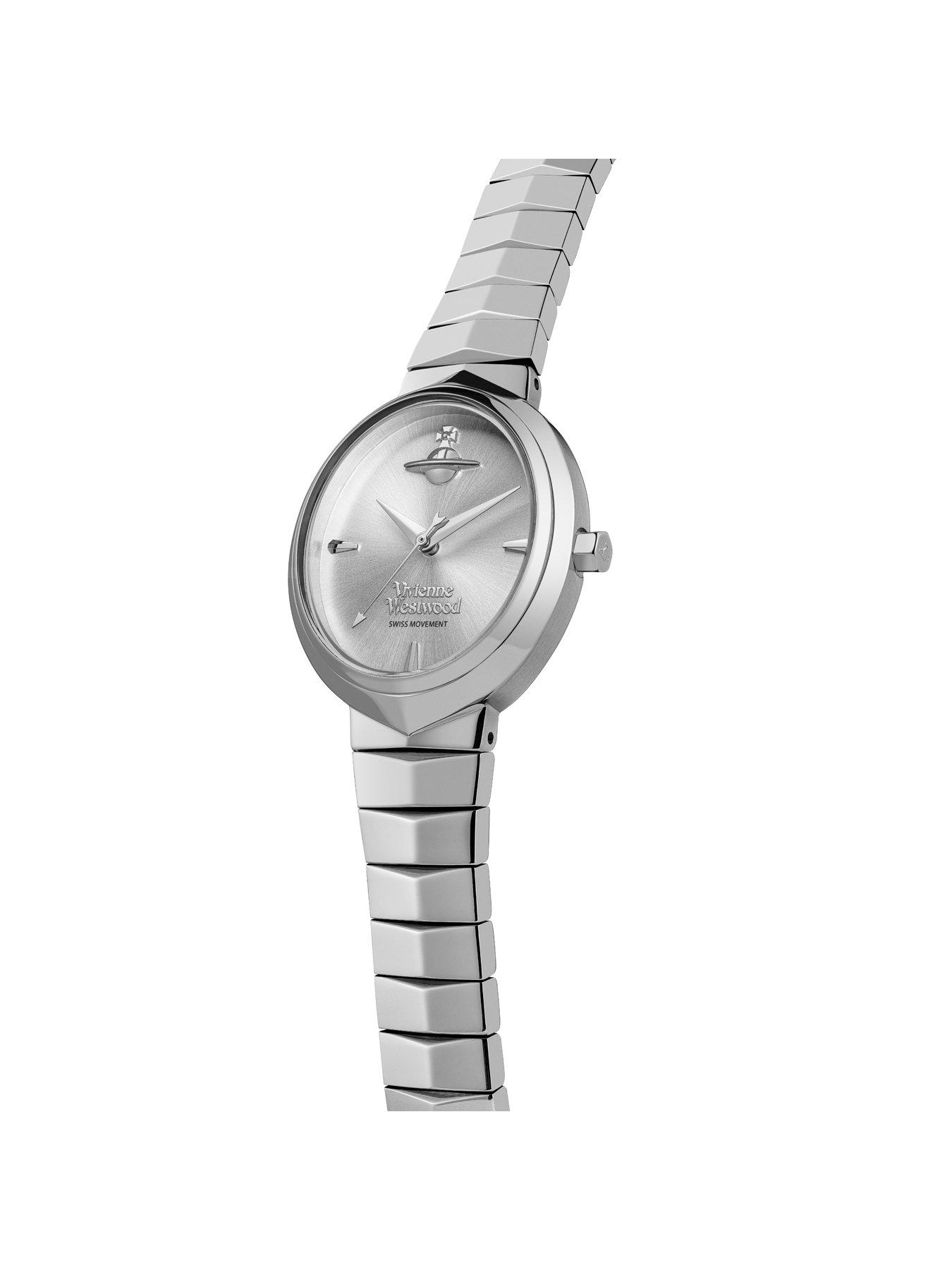 Image 6 of 6 of Vivienne Westwood Armour Quartz Watch with Silver Dial and Stainless Steel Bracelet