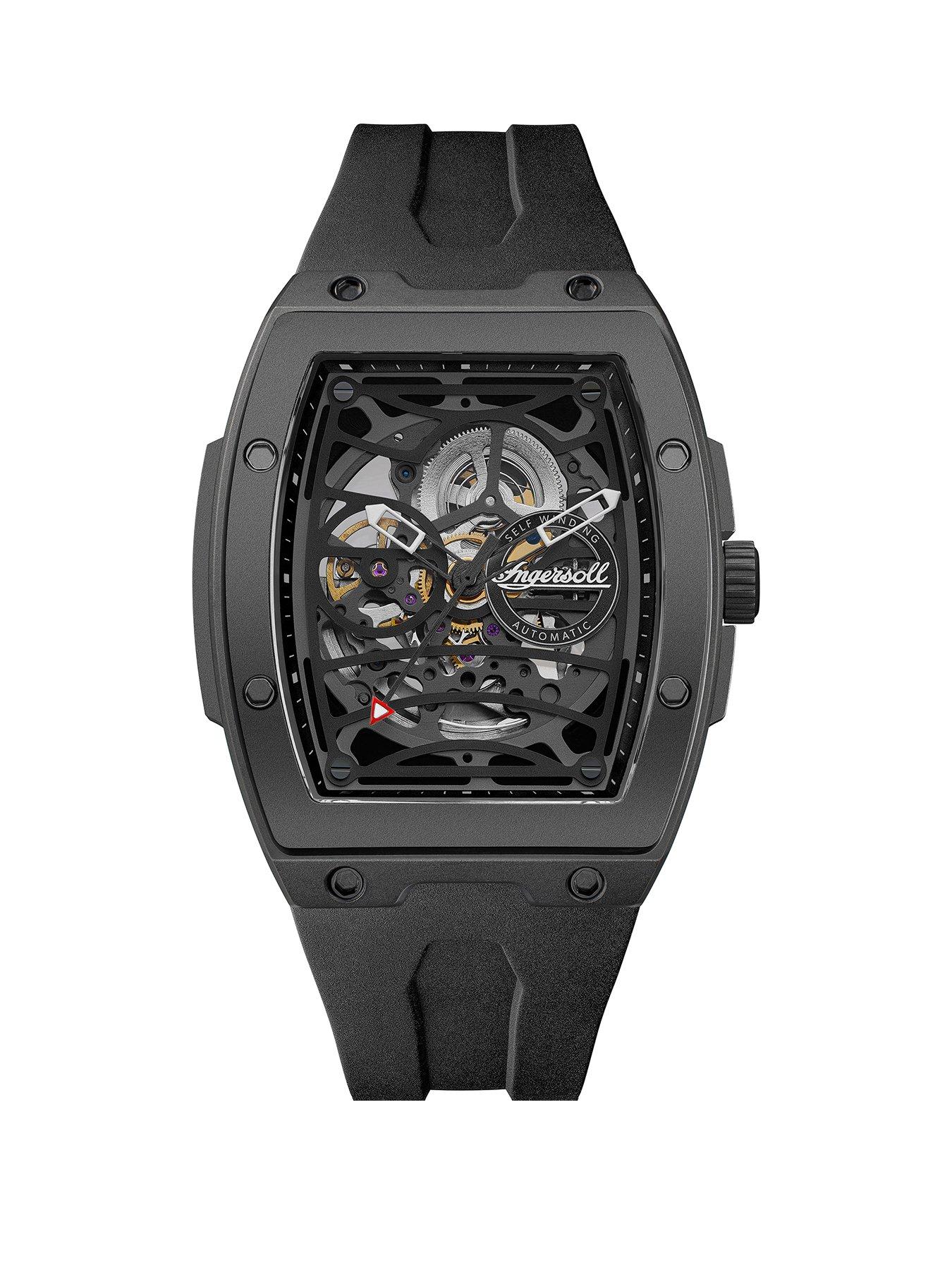 Ingersoll 1892 The Rim Automatic Mens Watch with Black Skeleton