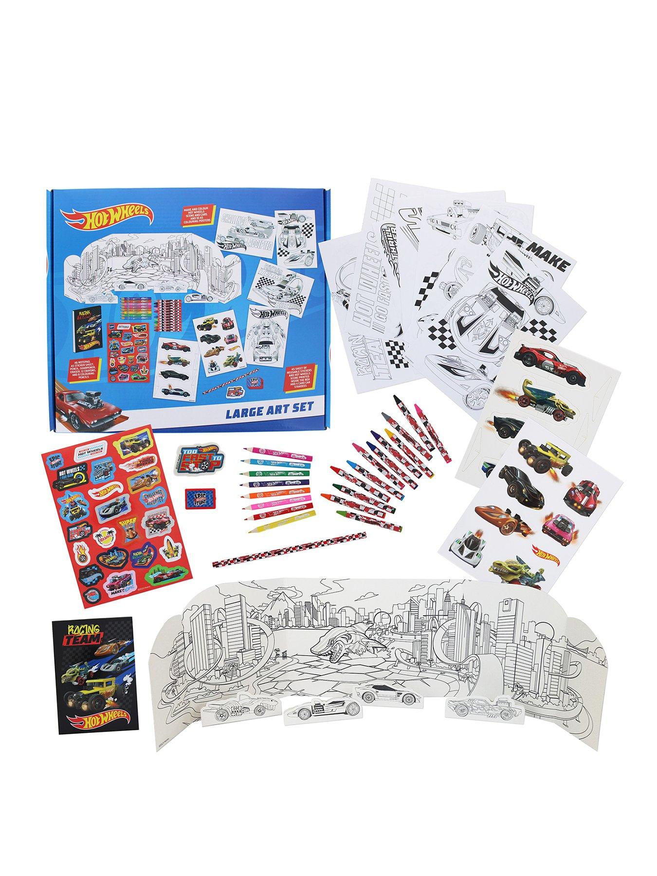Image 1 of 6 of Hot Wheels Large Art Set