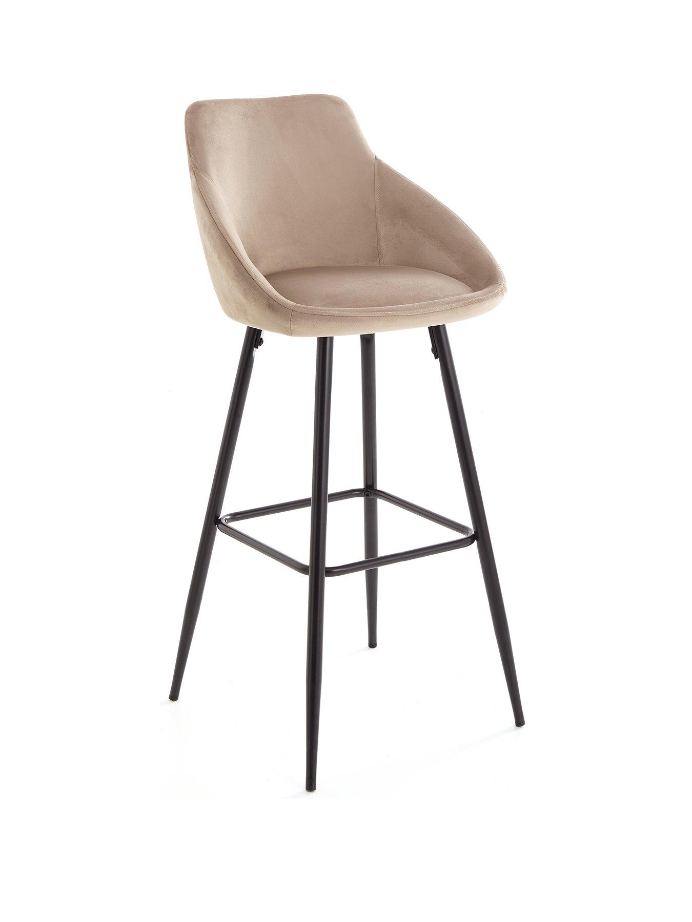  image of very-home-dahlia-bar-stool-minkblacknbsp--fscreg-certified