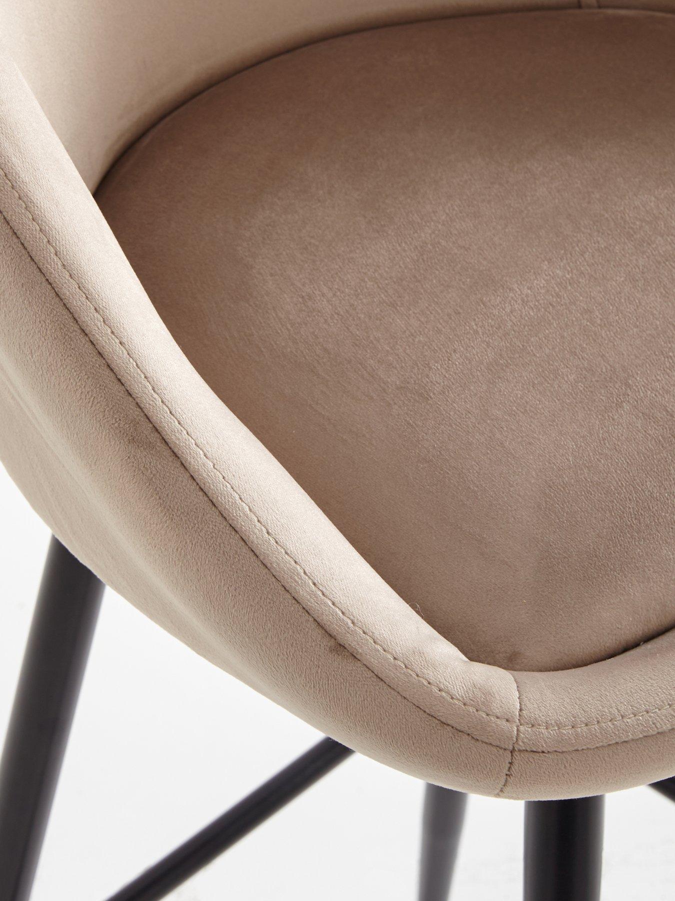  image of very-home-dahlia-bar-stool-minkblacknbsp--fscreg-certified