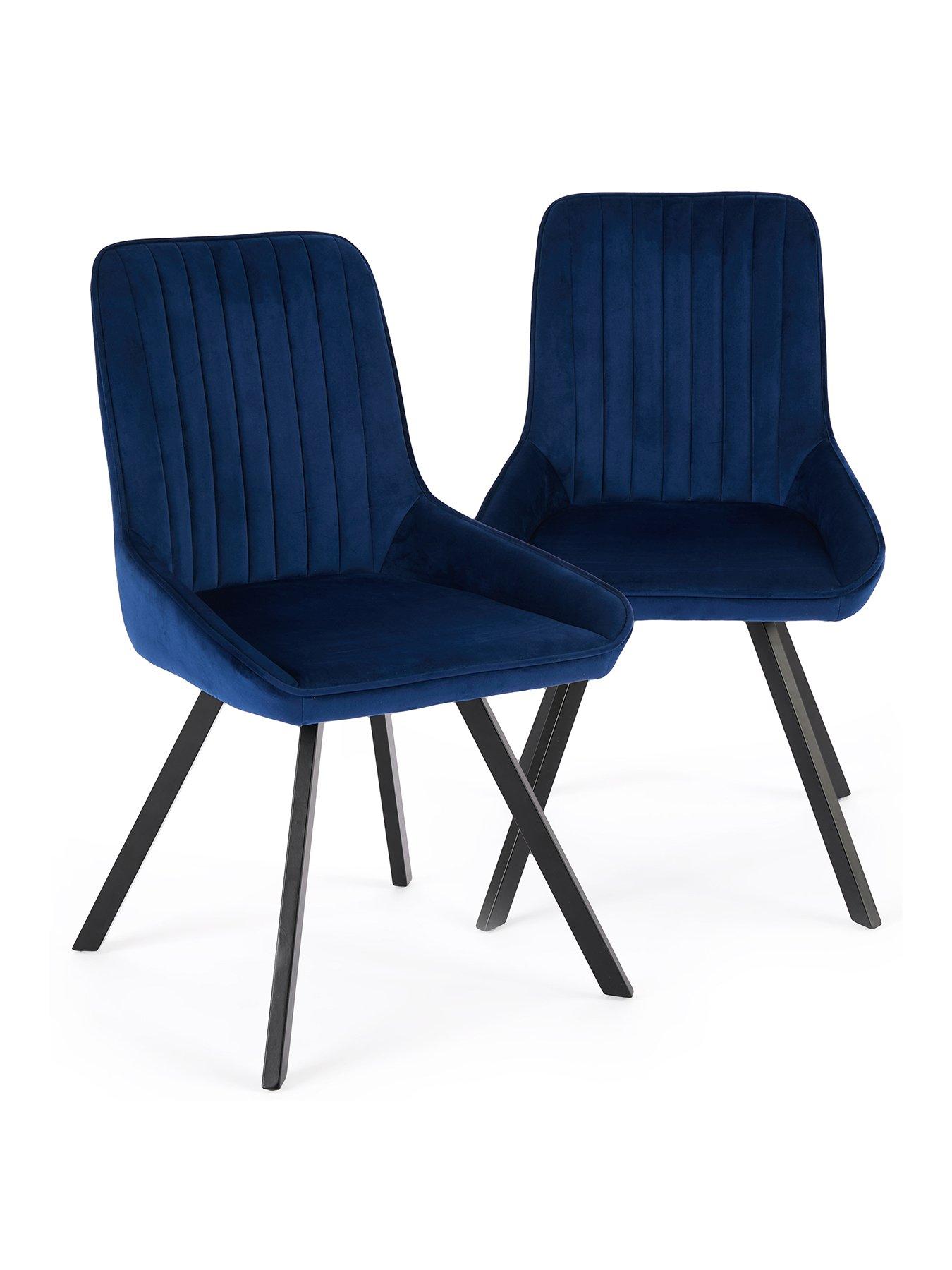  image of very-home-marlow-pair-of-dining-chairs-blueblacknbsp-nbspfscreg-certifiednbsp
