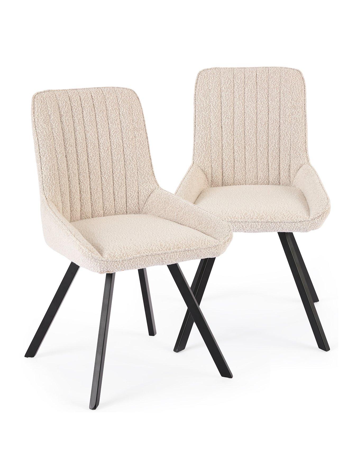 Image 2 of 7 of Very Home Marlow Pair of Boucle Dining Chairs&nbsp;- FSC&reg; Certified