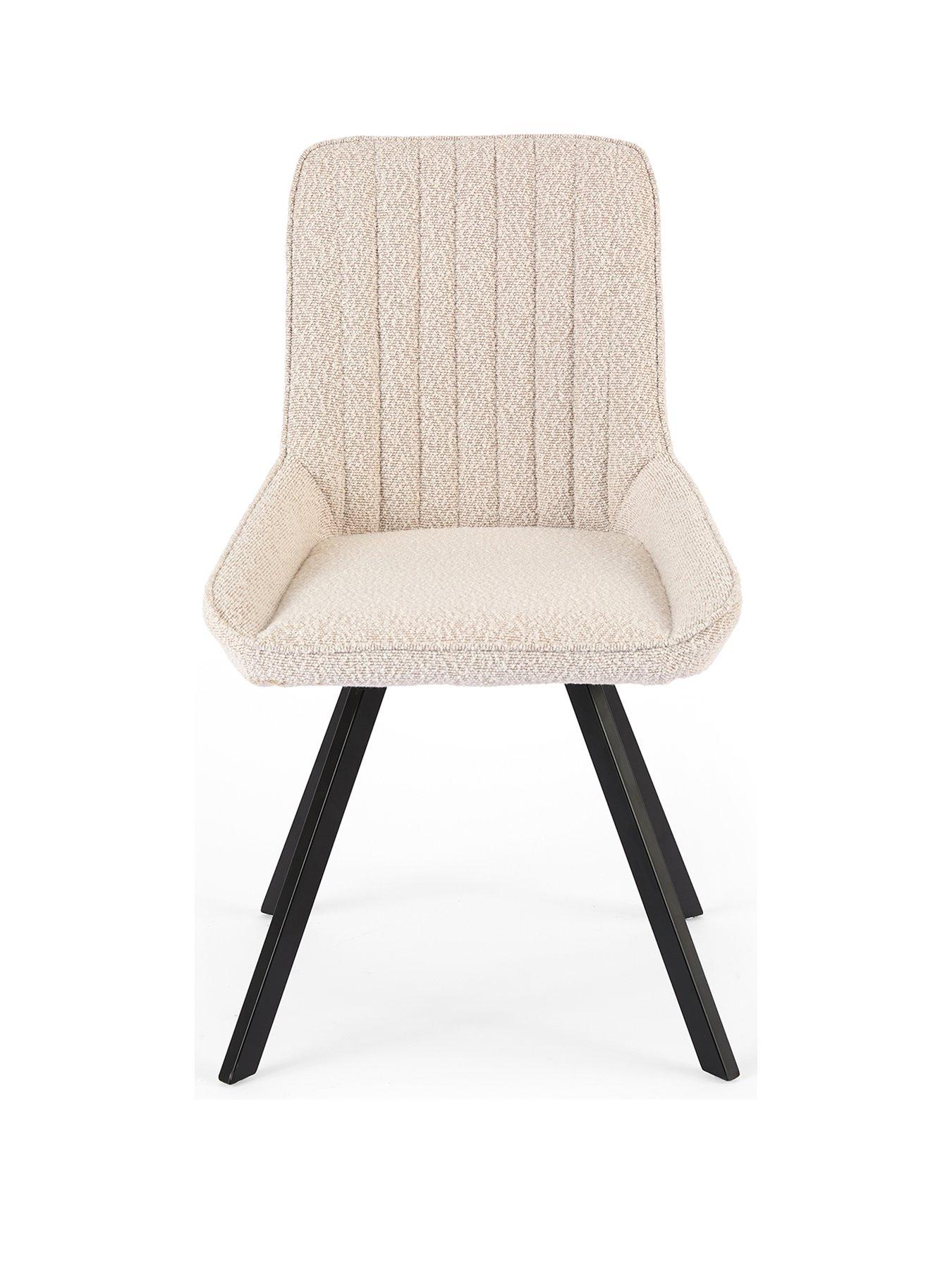 Image 3 of 7 of Very Home Marlow Pair of Boucle Dining Chairs&nbsp;- FSC&reg; Certified