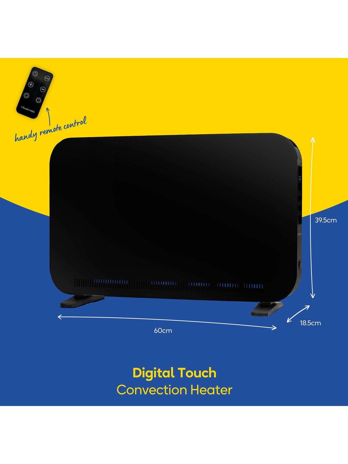 Image 2 of 7 of Russell Hobbs 2kw Digital Touch Panel Convection Heater - Black