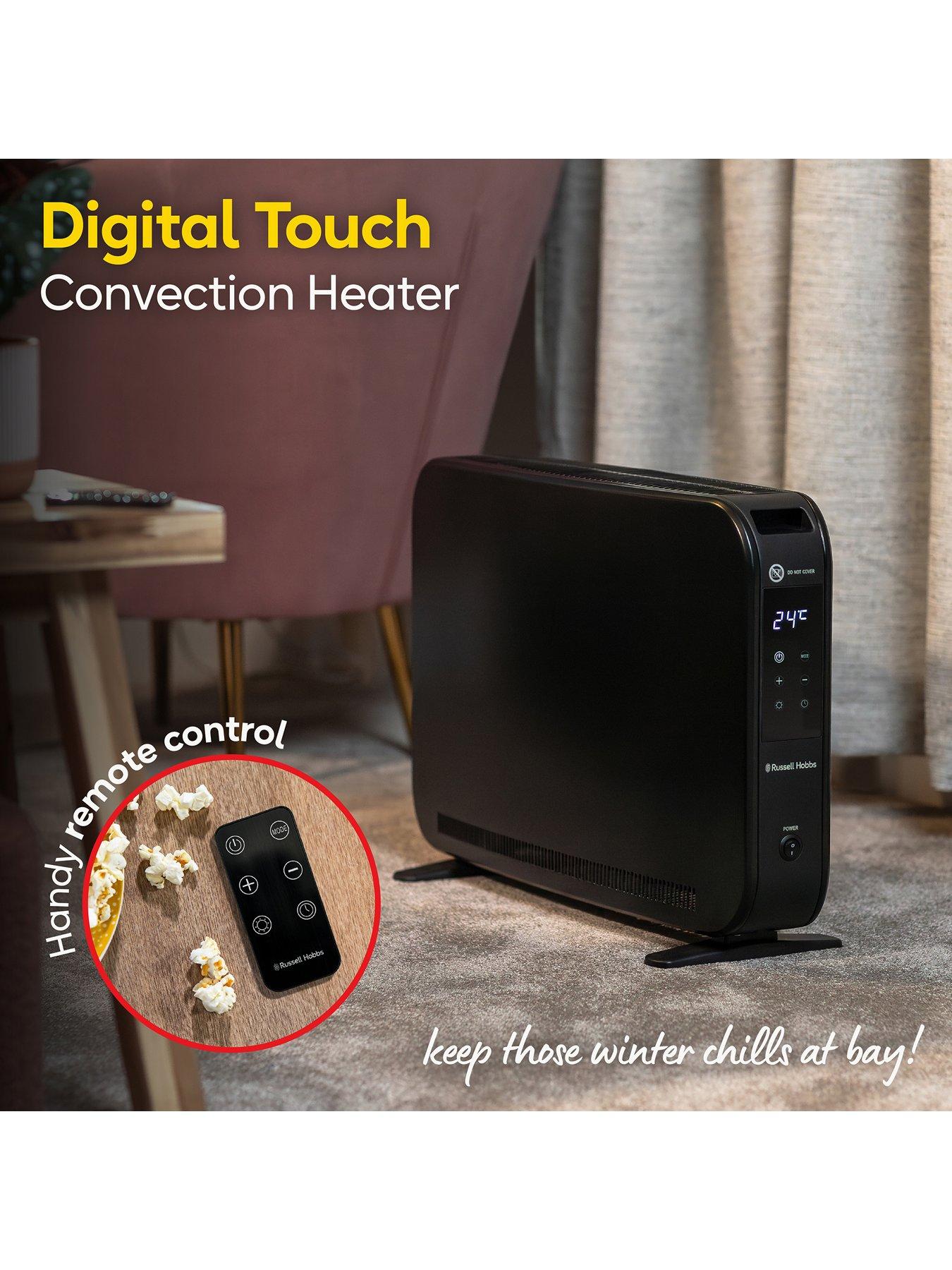 Image 4 of 7 of Russell Hobbs 2kw Digital Touch Panel Convection Heater - Black