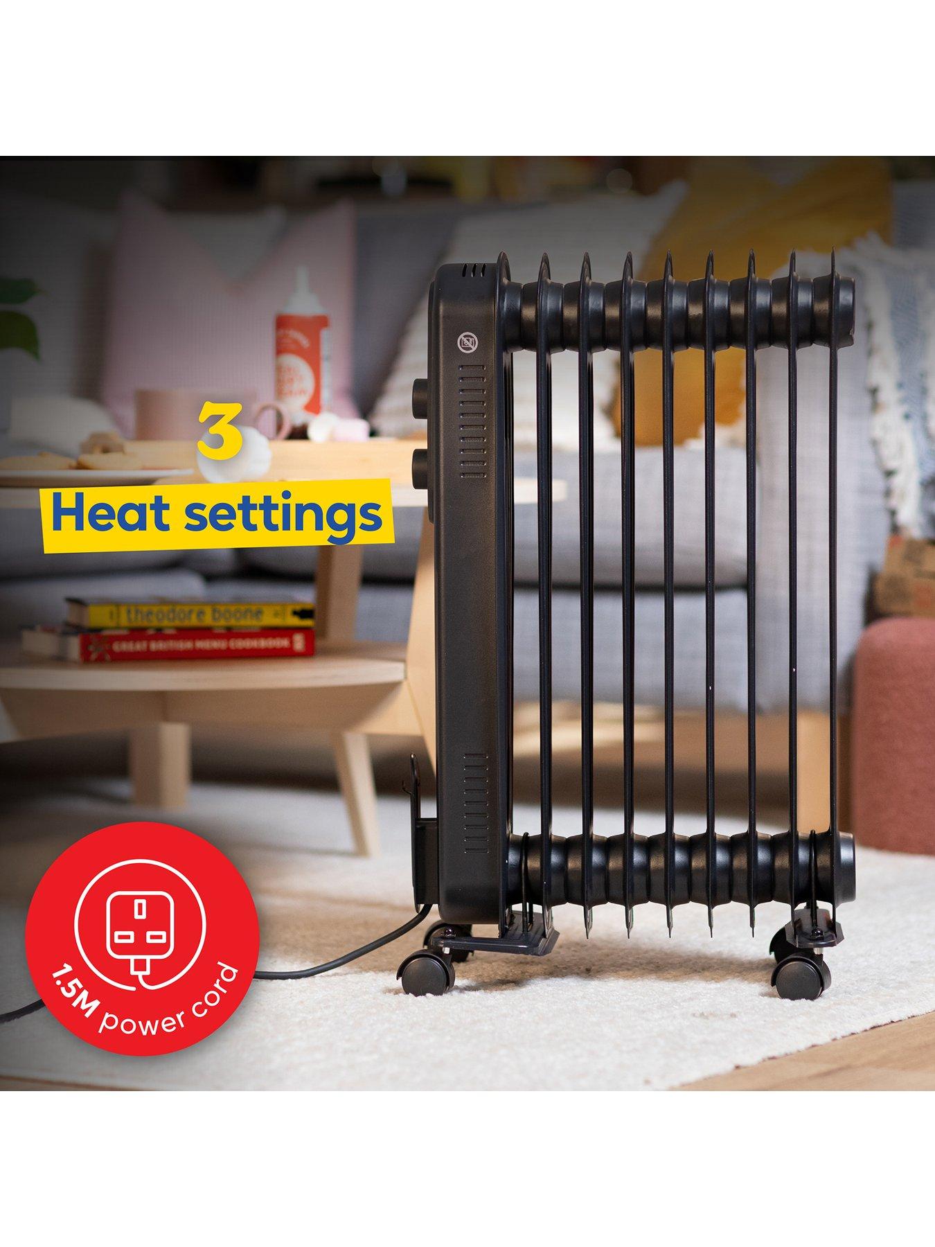  image of russell-hobbs-25kw-oil-filled-radiator-9-finnbsp--black