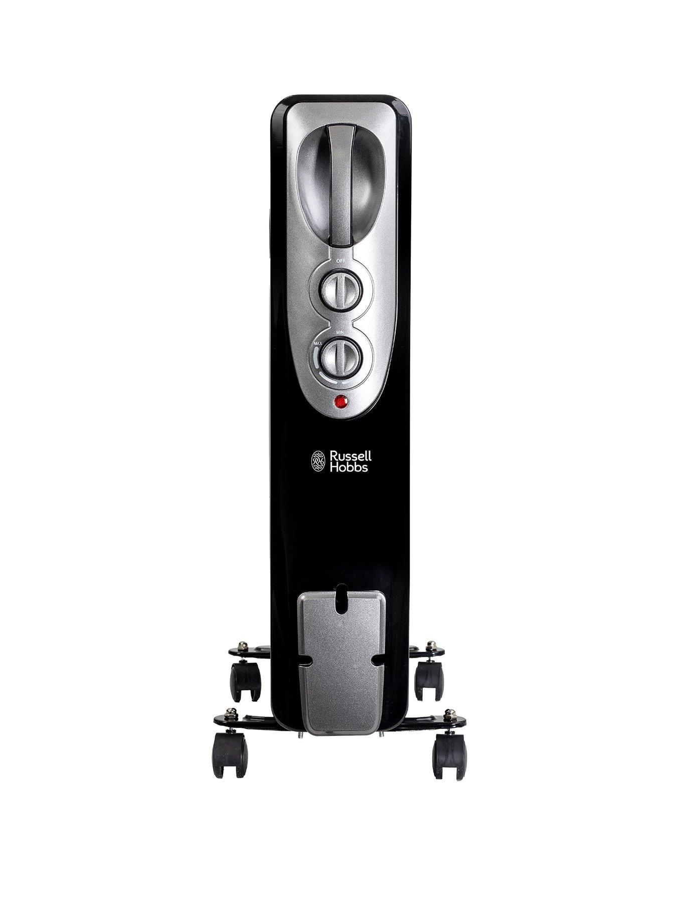 Russell Hobbs 2.5kw Oil-Filled Radiator - 9 Fin - Matt Black