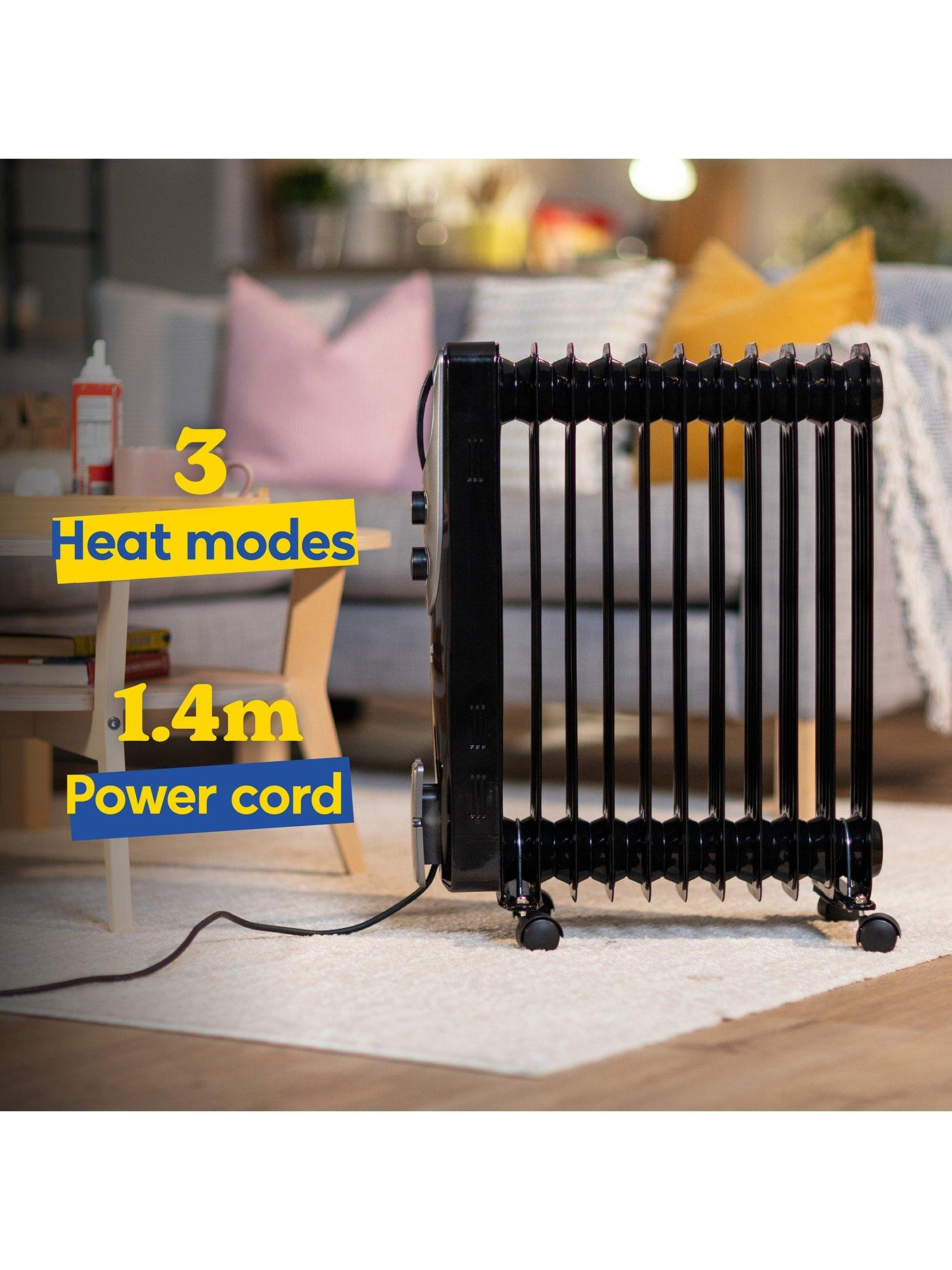  image of russell-hobbs-25kw-oil-filled-radiator-9-finnbsp--matt-black