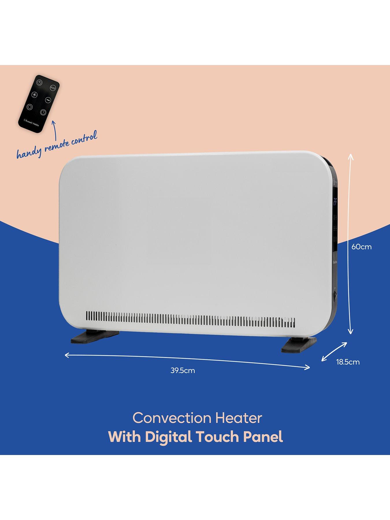Image 2 of 7 of Russell Hobbs 2kW Digital Touch Panel Convection Heater - White