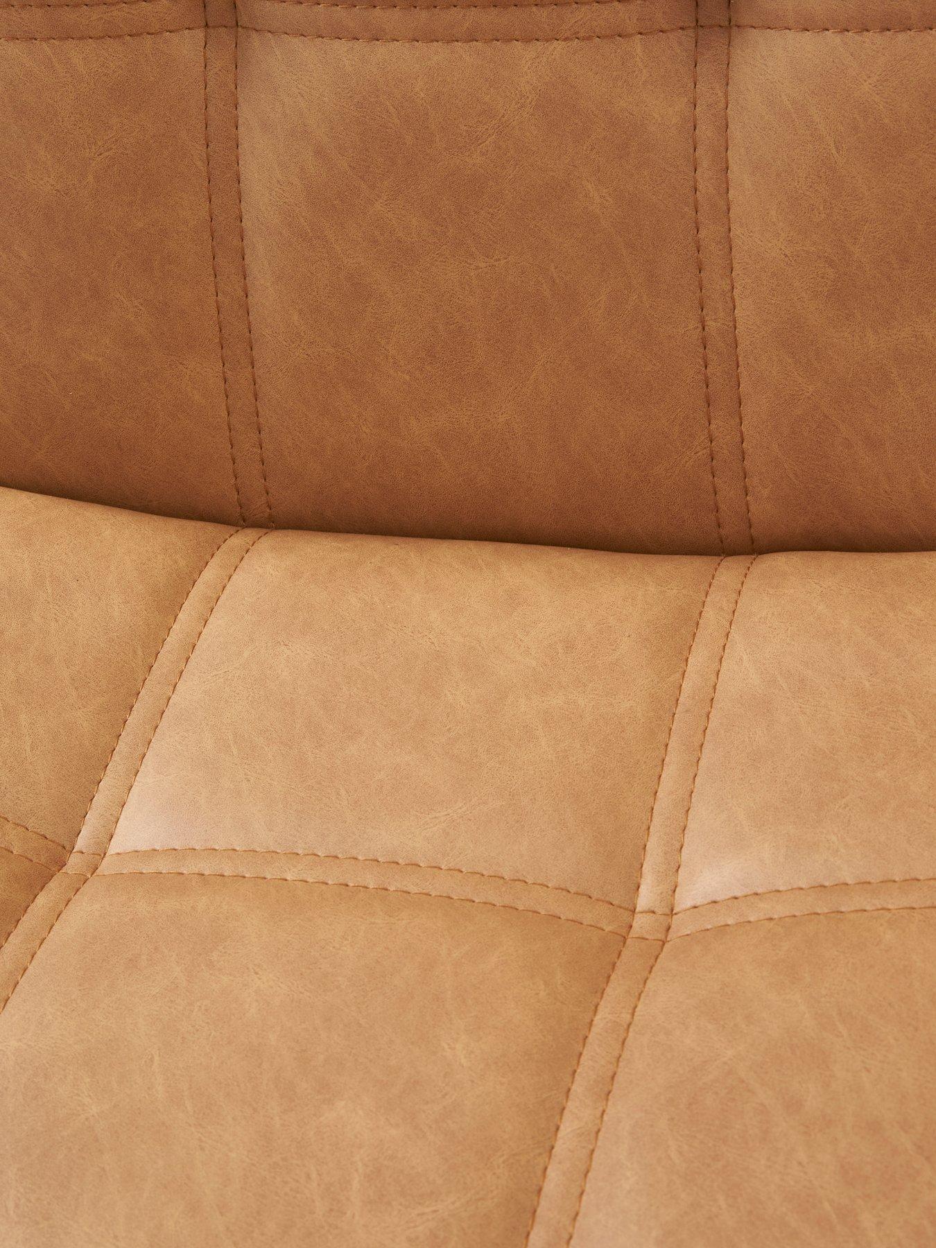  image of very-home-harlem-pair-of-dining-chairs-in-tanblacknbsp--fscreg-certified
