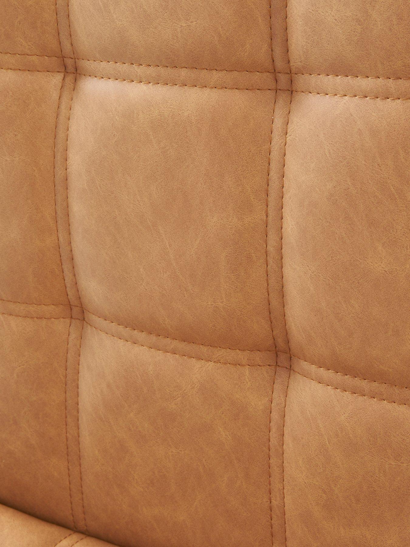  image of very-home-harlem-pair-of-dining-chairs-in-tanblacknbsp--fscreg-certified