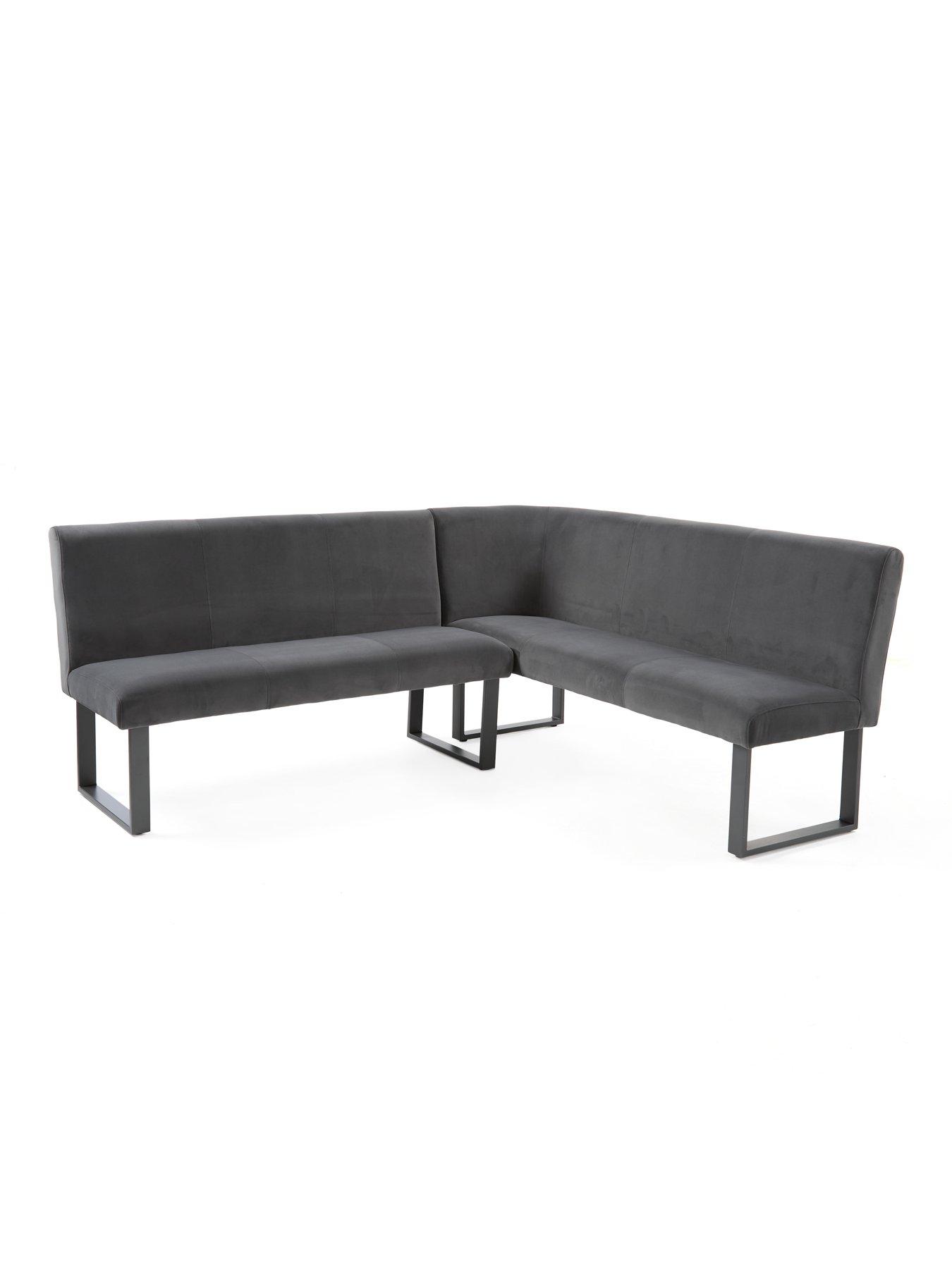 Image 5 of 7 of The Very Collection Nevada 160 cm Long Dining Table + Corner Seat and Bench Dining Set - Grey&nbsp;- FSC&reg; Certified