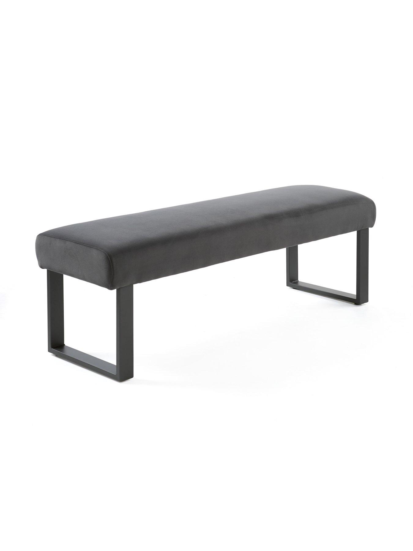 Image 6 of 7 of The Very Collection Nevada 160 cm Long Dining Table + Corner Seat and Bench Dining Set - Grey&nbsp;- FSC&reg; Certified