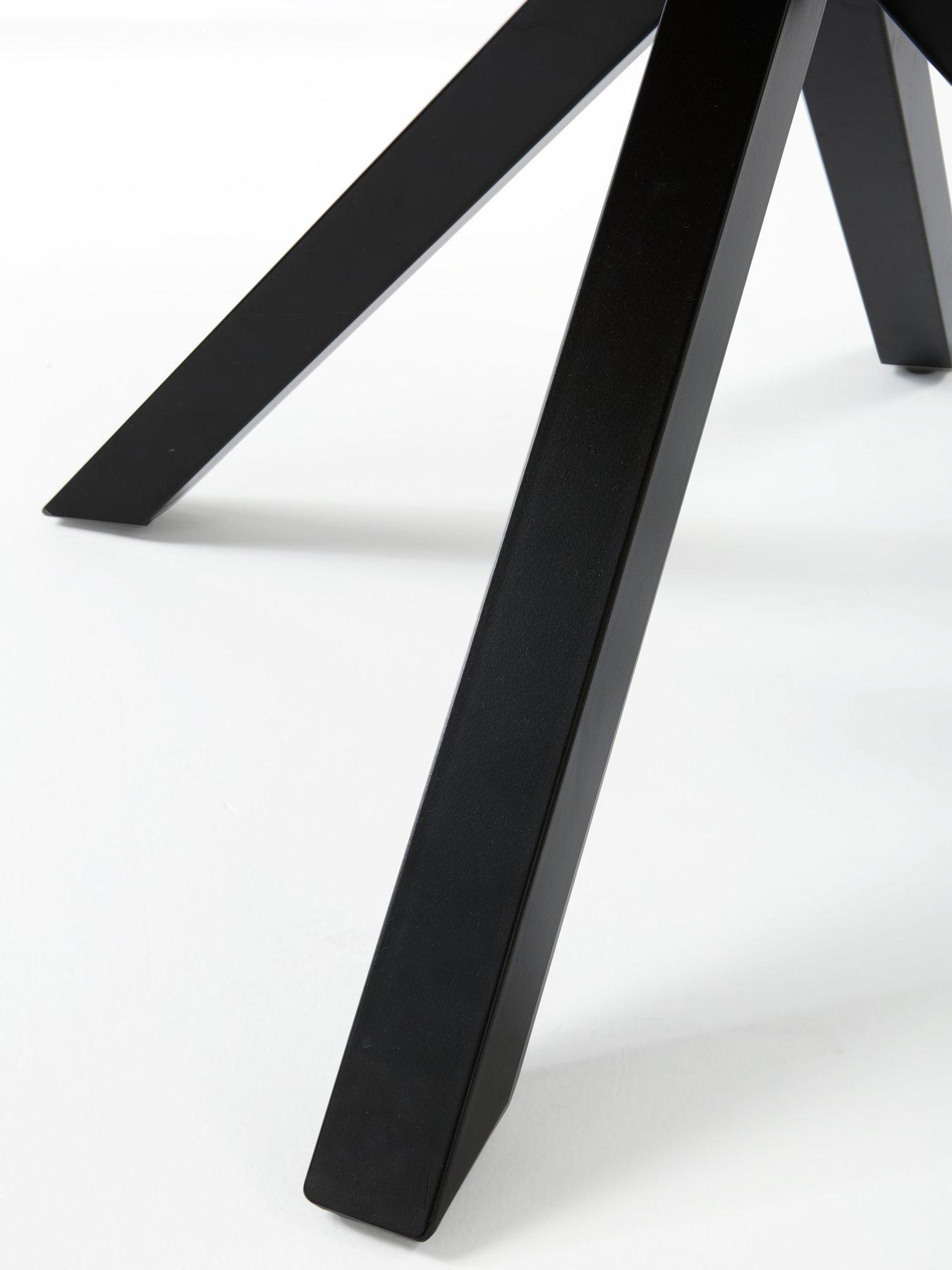 Image 7 of 7 of Very Home Oslo 120&nbsp;cm Round Dining Table - Oak/Black&nbsp;- FSC&reg; Certified