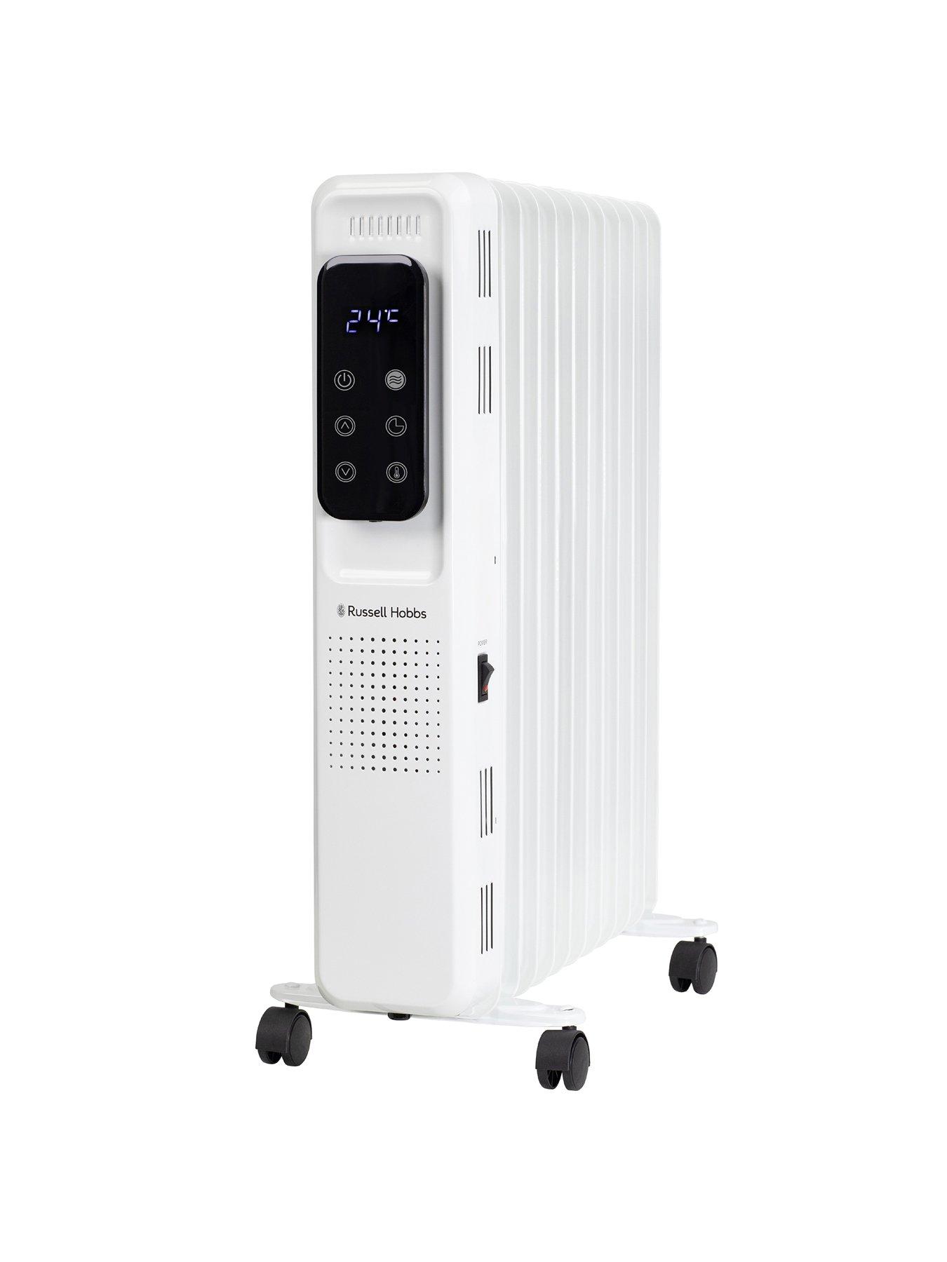 stillFront image of russell-hobbs-25kwnbspdigital-touch-control-11-fin-oil-filled-radiator-white