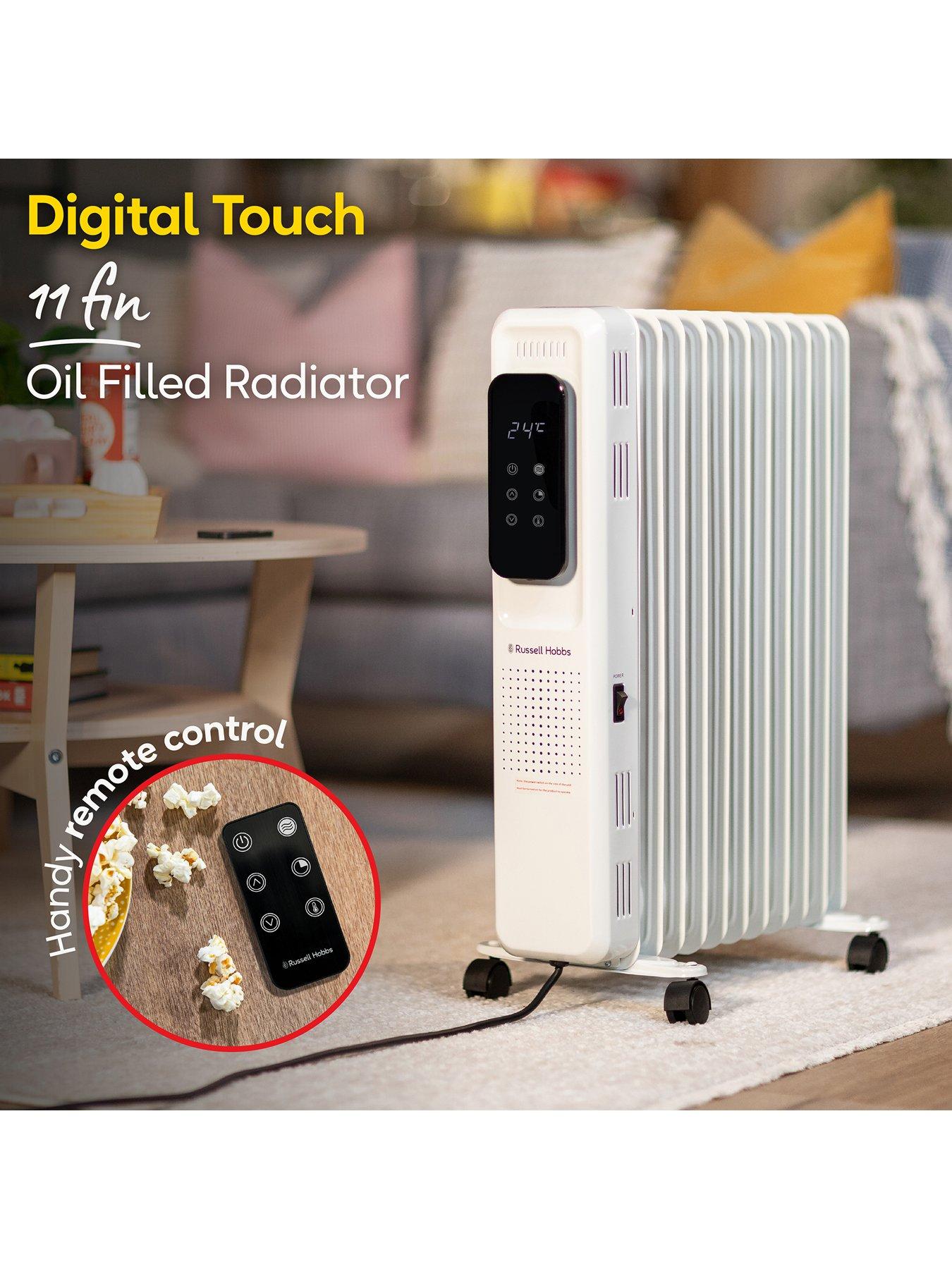  image of russell-hobbs-25kwnbspdigital-touch-control-11-fin-oil-filled-radiator-white