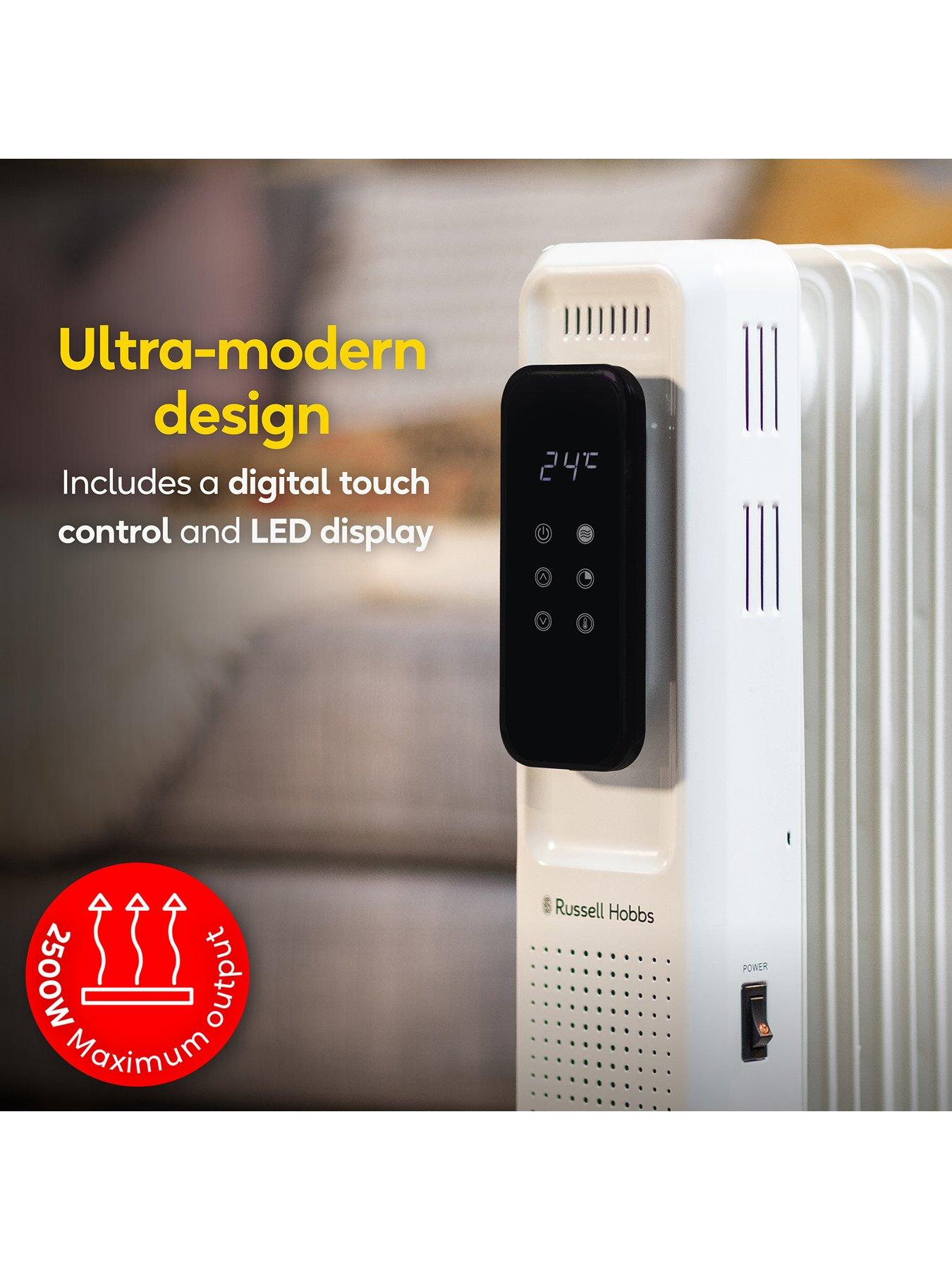  image of russell-hobbs-25kwnbspdigital-touch-control-11-fin-oil-filled-radiator-white