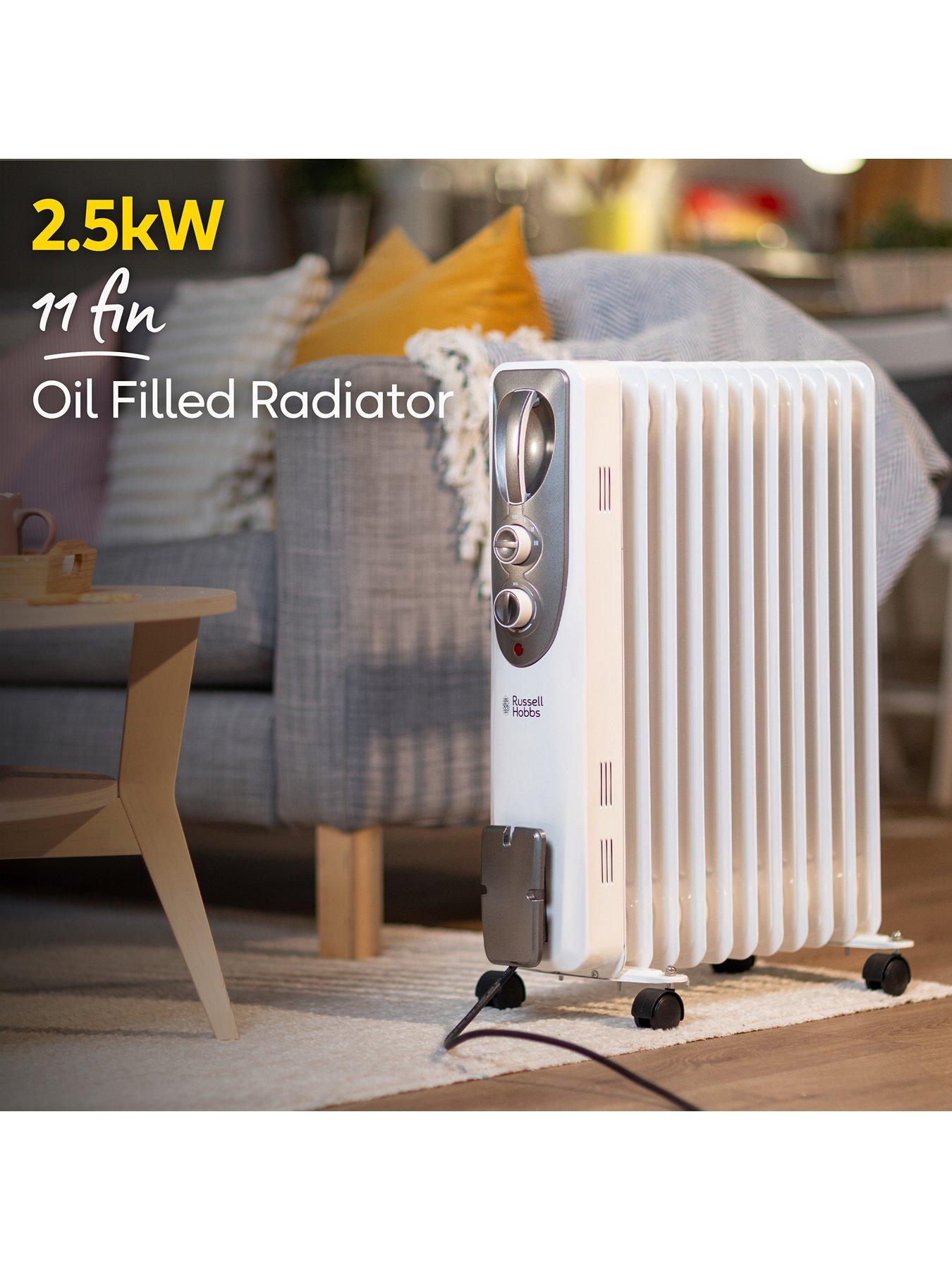  image of russell-hobbs-25kwnbsp11-finnbspoil-filled-radiator--nbspwhite