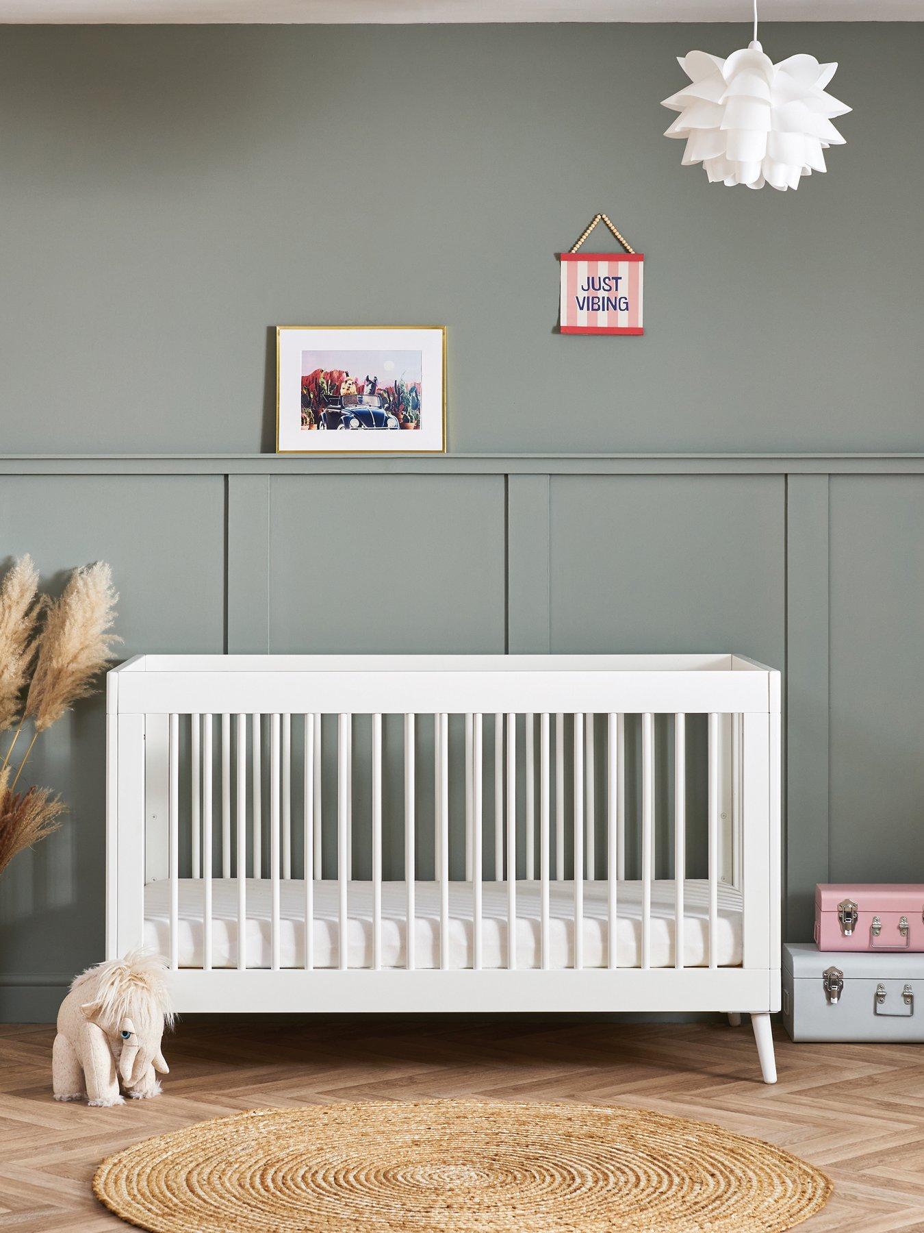 Image 1 of 7 of Obaby Maya Cot Bed - Nordic White