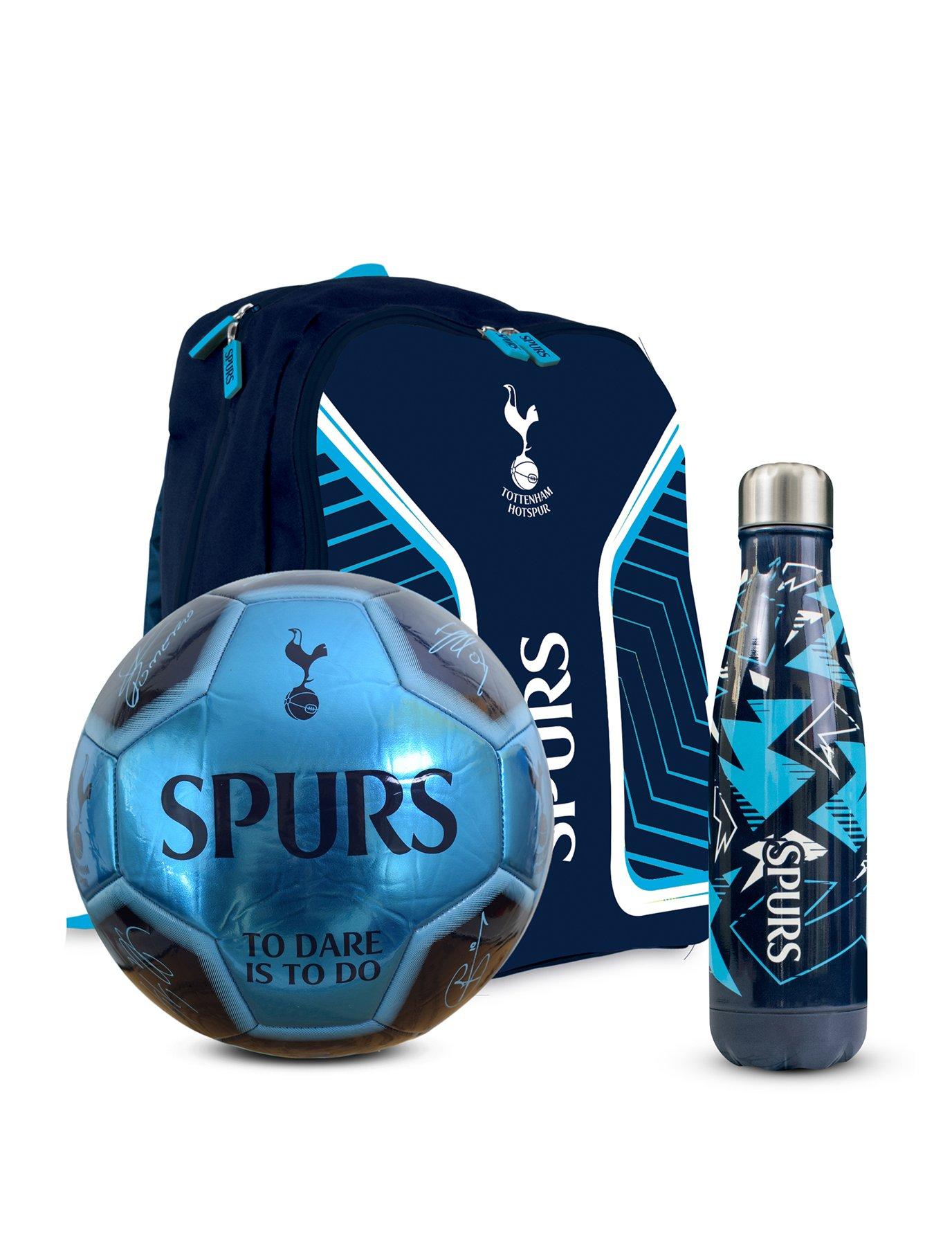 undefined Football Bundle: Size 5 Metallic Signature Football, 500ml Stainless Steel Vacuum Flask  &  Large Backpack