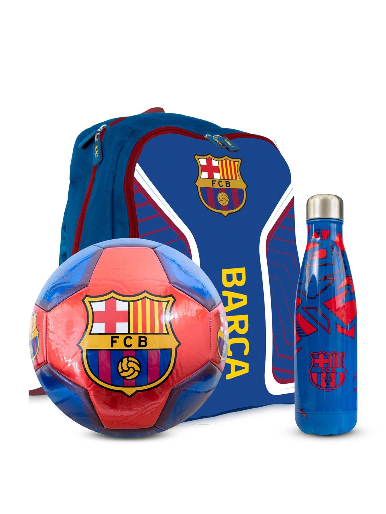 undefined Football Bundle: Size 5 Metallic Signature Football, 500ml Stainless Steel Vacuum Flask  &  Large Backpack