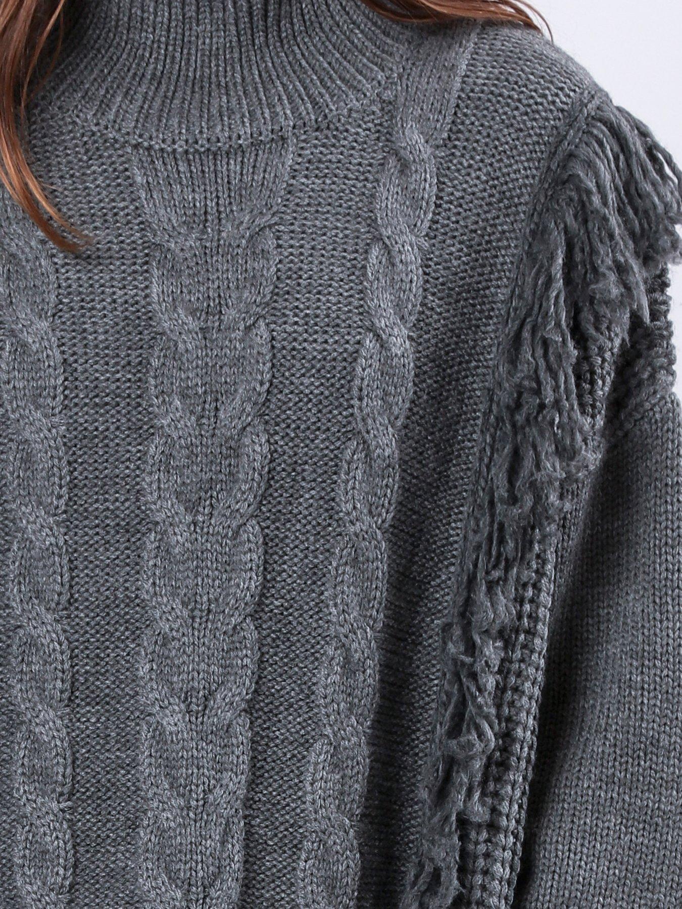  image of religion-jamie-oversized-roll-neck-jumper-grey