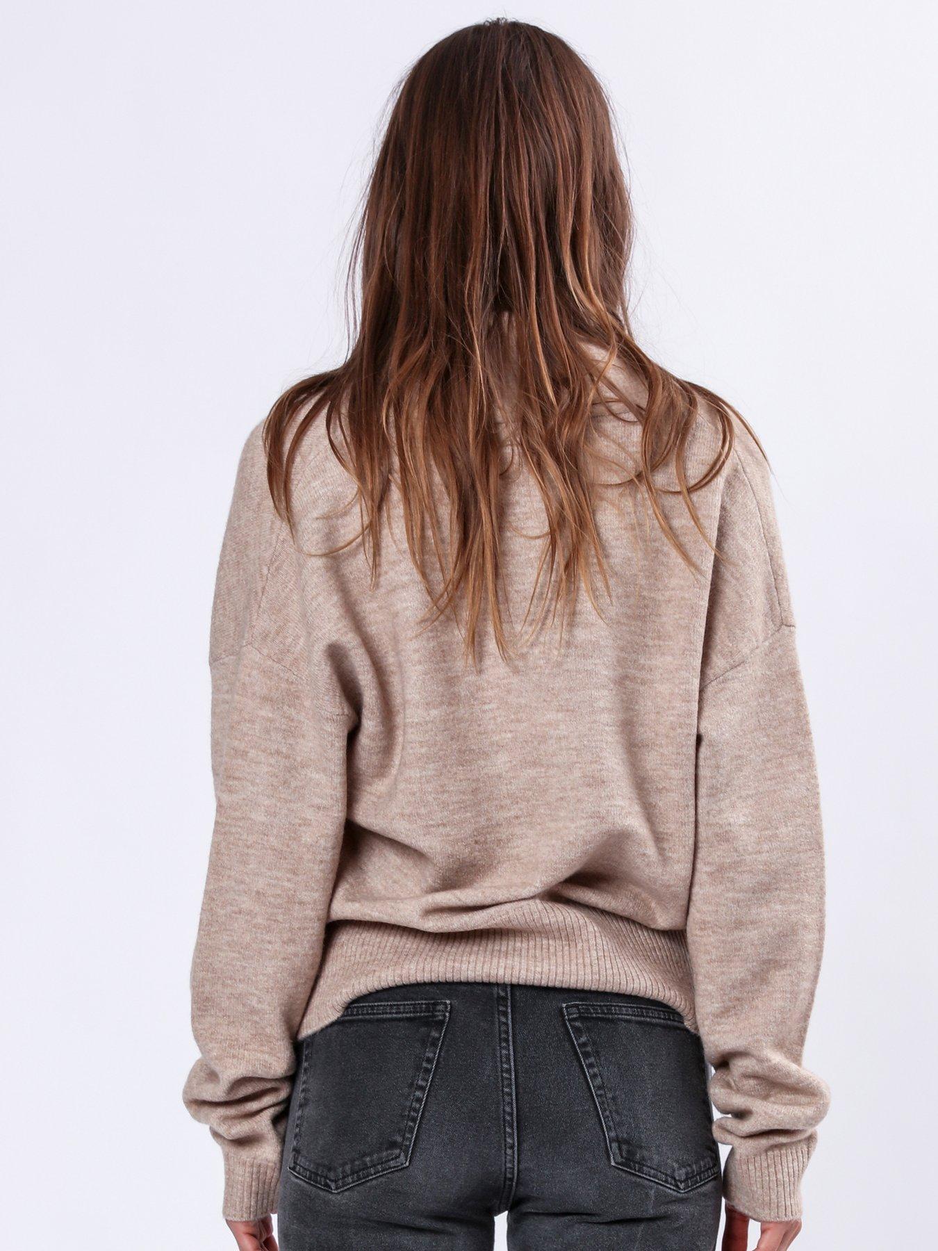  image of religion-shawl-wrap-jumper-beige